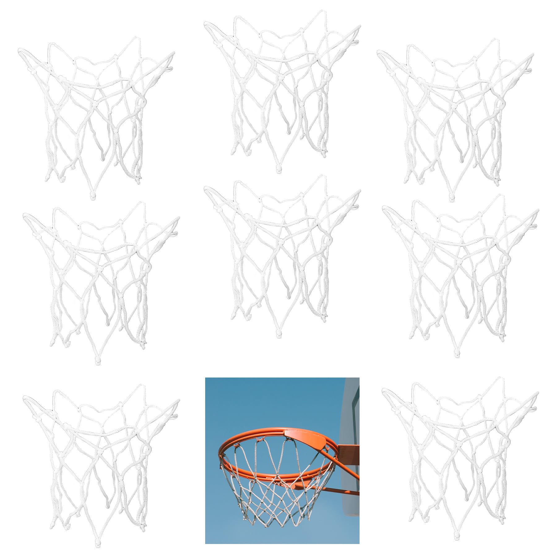 Framendino Mini Basketball Hoop Replacement Net - Durable Indoor & Outdoor Basketball Accessory for Kids & Adults - Perfect for Driveway, Backyard, Gym & Playground