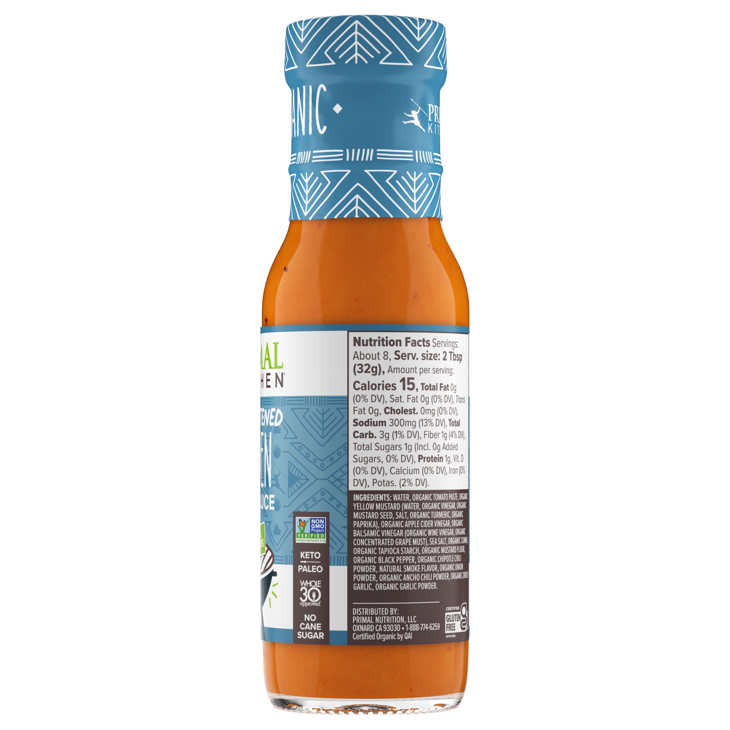 Organic Carolina Gold BBQ Sauce by Primal Kitchen - 8.5 oz | Paleo, Keto & Whole30 Friendly | Perfect for Grilling, Dipping & Marinades