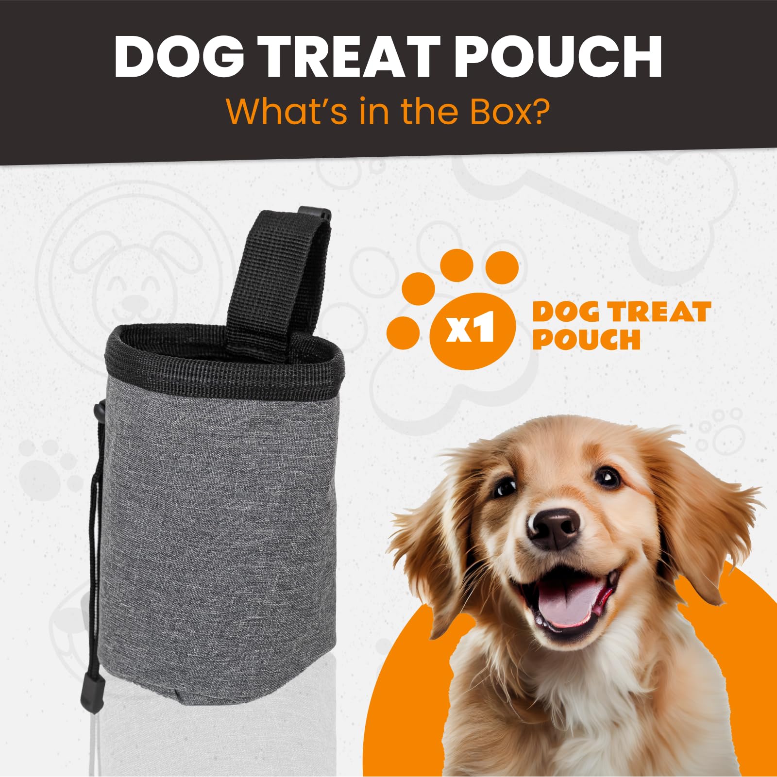 **Premium Dog Training Treat Pouch with Waterproof Liner – Hands-Free Leash Clip & Travel Bowl – Ideal for Puppy Training, Outdoor Walks & Travel**