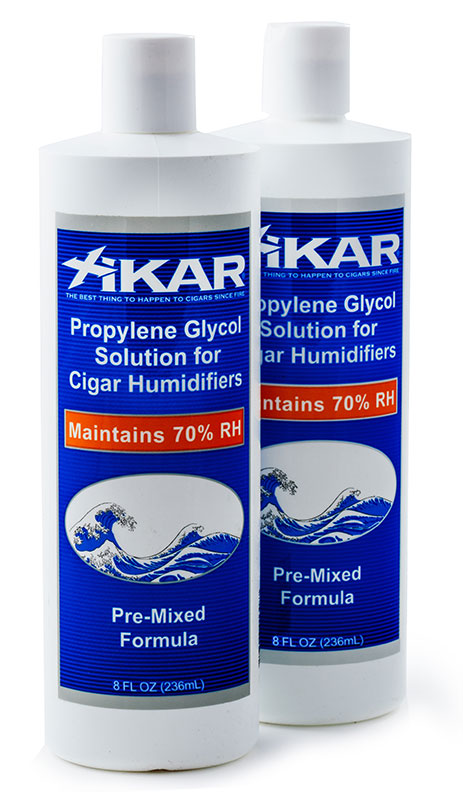 Xikar Propylene Glycol Solution 8oz (2 Pack) - Premium Humidor Solution for Cigar Humidification & Maintenance - Perfect for Cigar Aficionados & Tobacco Storage