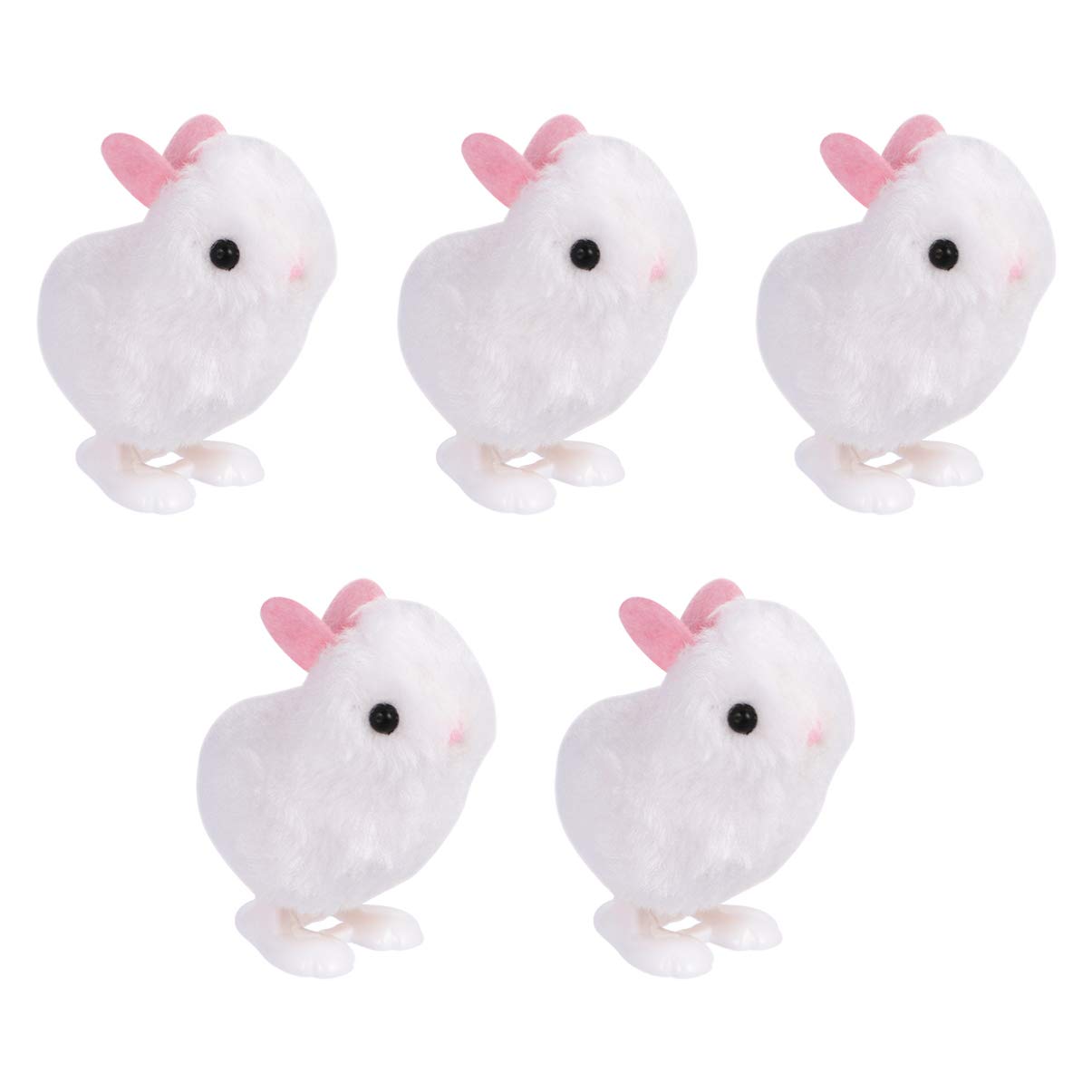 Amosfun Wind Up Easter Chicks & Bunny Toys - 5pcs Fun Clockwork Animal Toys for Toddlers, Easter Party Favors & Educational Gifts | Perfect for Easter Egg Hunts, Classroom Rewards & Kids' Birthday Presents
