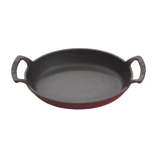 Arcata 922326 Red Cast Iron Oval Serving Dish with Handles - 9.5
