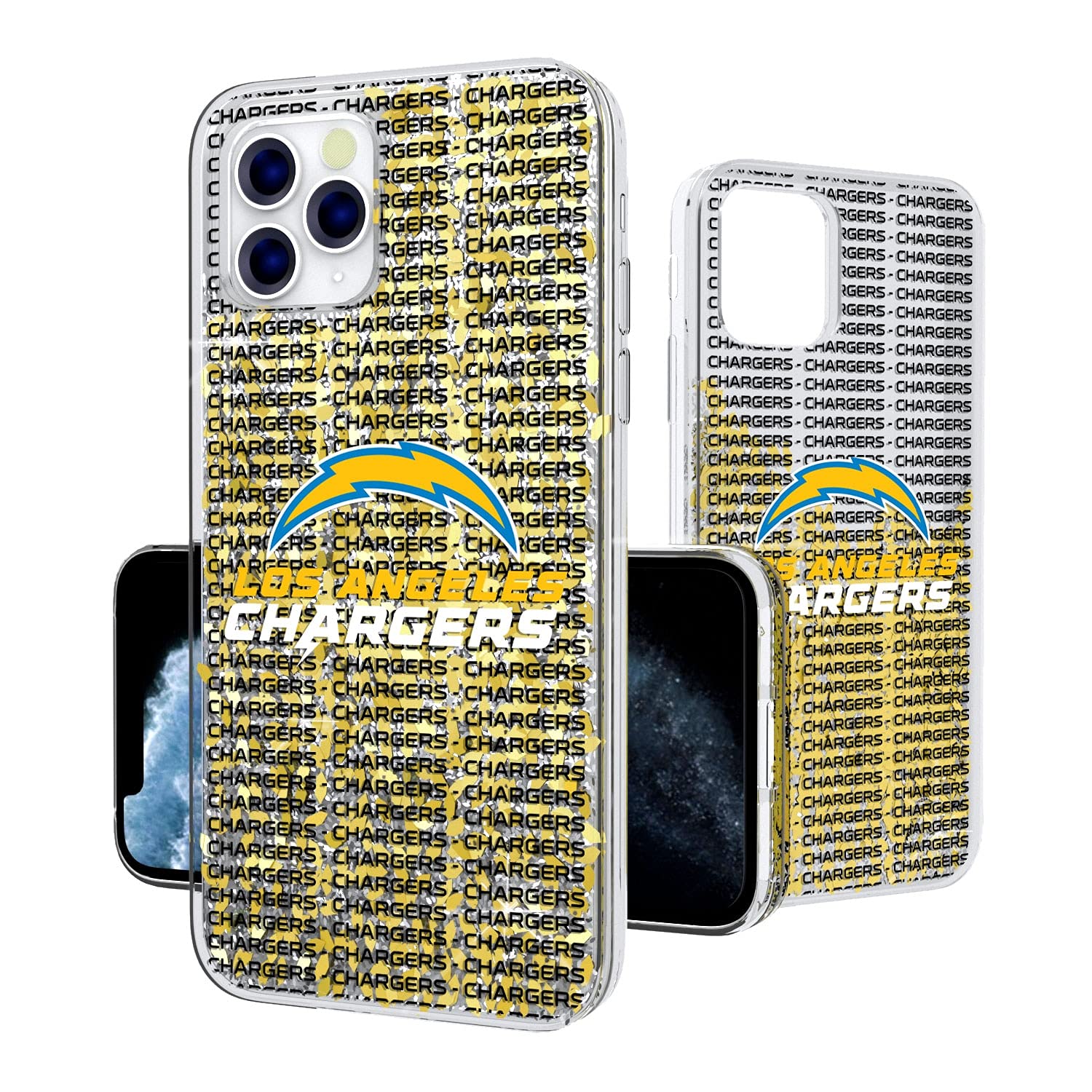 NFL Glitter Phone Case for iPhone - Custom Text Backdrop Design, Durable Protective Cover for Football Fans - Perfect for Game Days, Tailgating & Showing Team Spirit