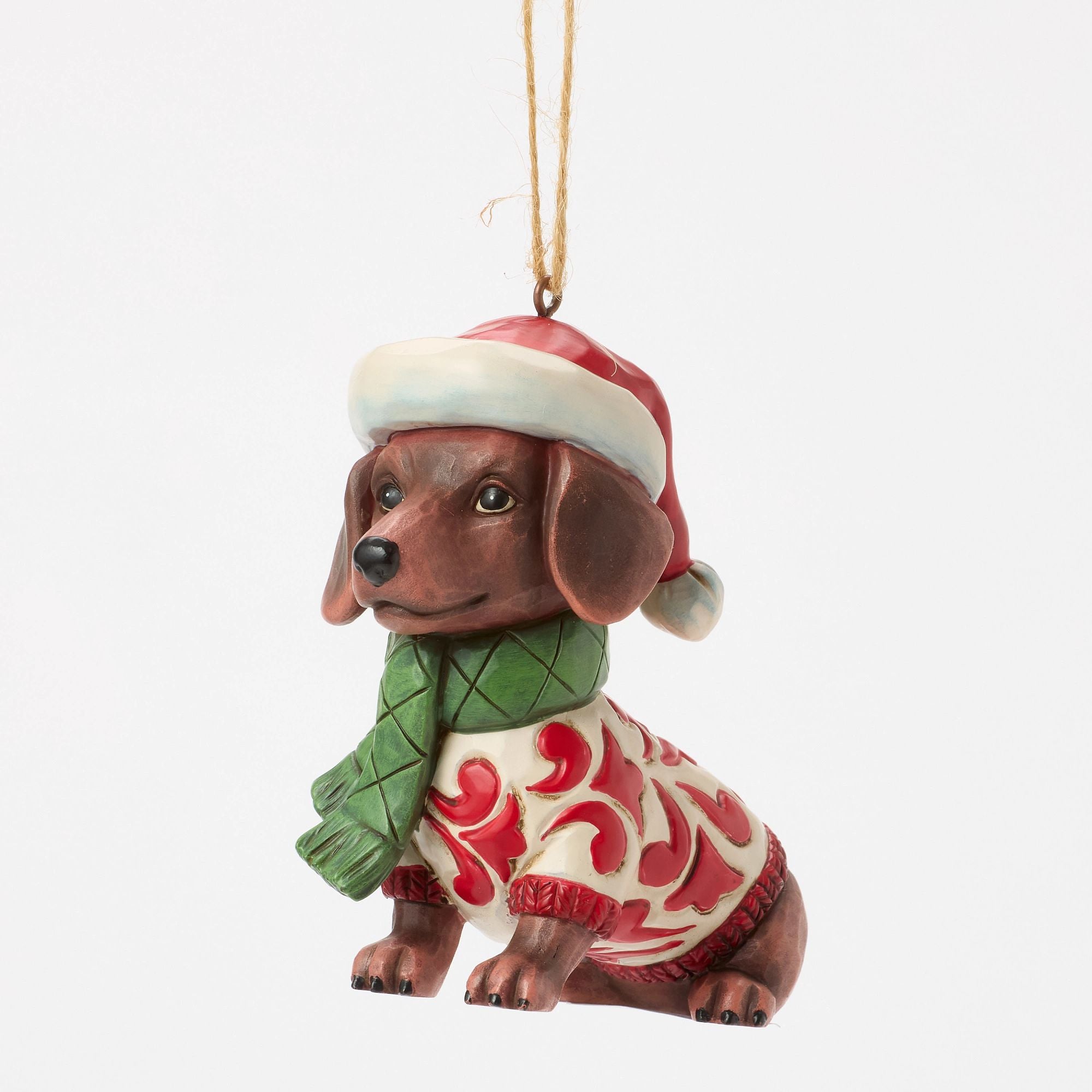 Christmas Dachshund Dog Ornament - Festive Holiday Decor for Tree, Gifts & Home - Perfect for Pet Lovers & Christmas Celebrations