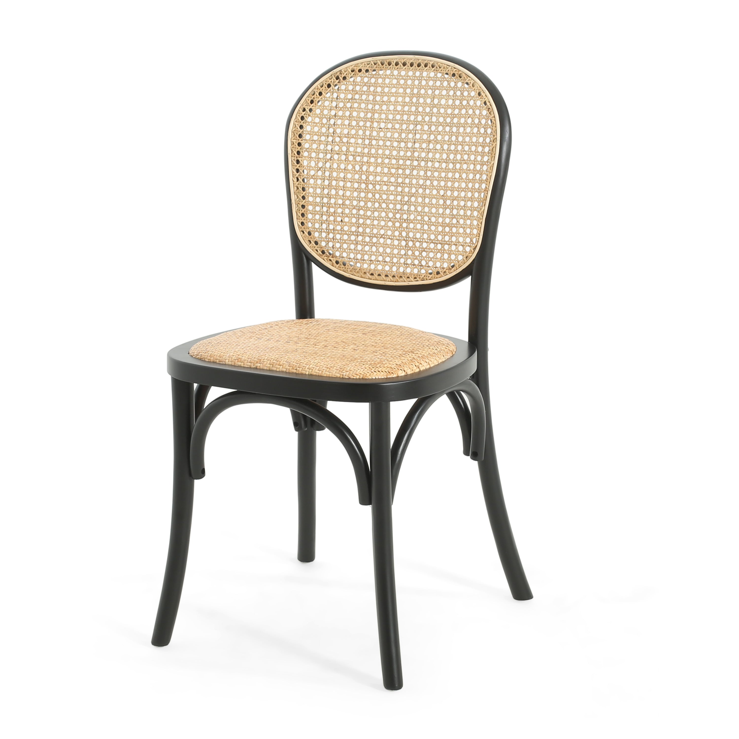 Modern Dining Chairs Set of 2 - Sturdy Wooden Kitchen Chairs with Padded Seats - Perfect for Dining Room, Kitchen, Breakfast Nook & Small Spaces