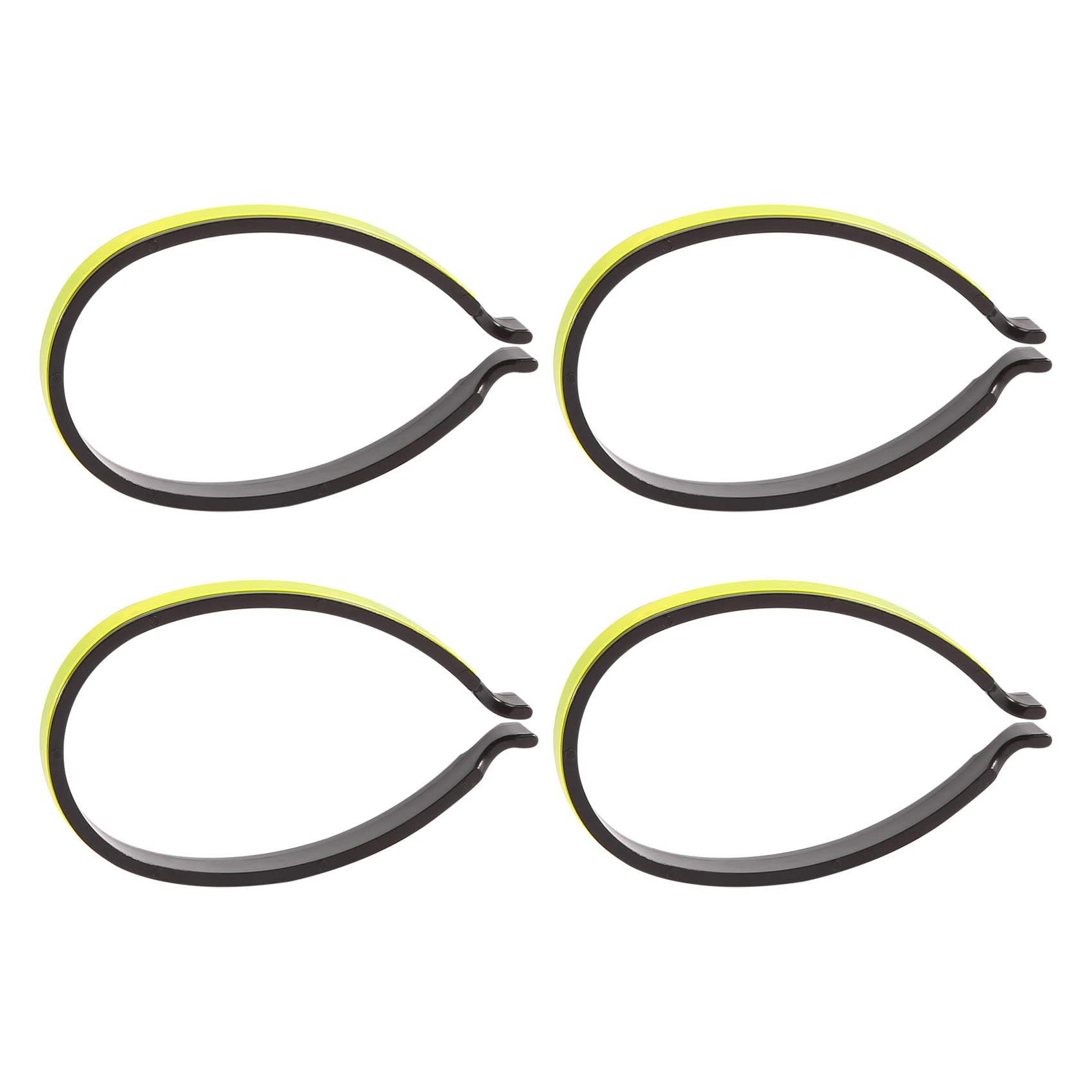 Laiaouay 2-Pack Reflective Bike Trouser Clips for Cycling - High Visibility Safety Clips for Night Rides (Green) | Perfect for Commuting, Exercise & Outdoor Activities