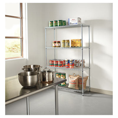 Alera® NSF Certified 4-Tier Industrial Wire Shelving Unit - 48