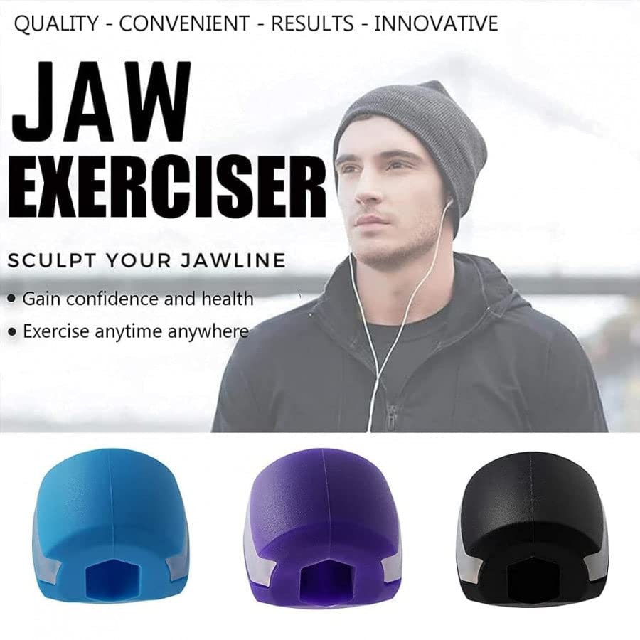 KOSHIYA Jawline Exerciser for Men & Women - Double Chin Reducer, Face Slimmer & Jaw Toner - Strengthen & Define Your Jawline - Perfect for Home, Gym & Travel (Multicolor)
