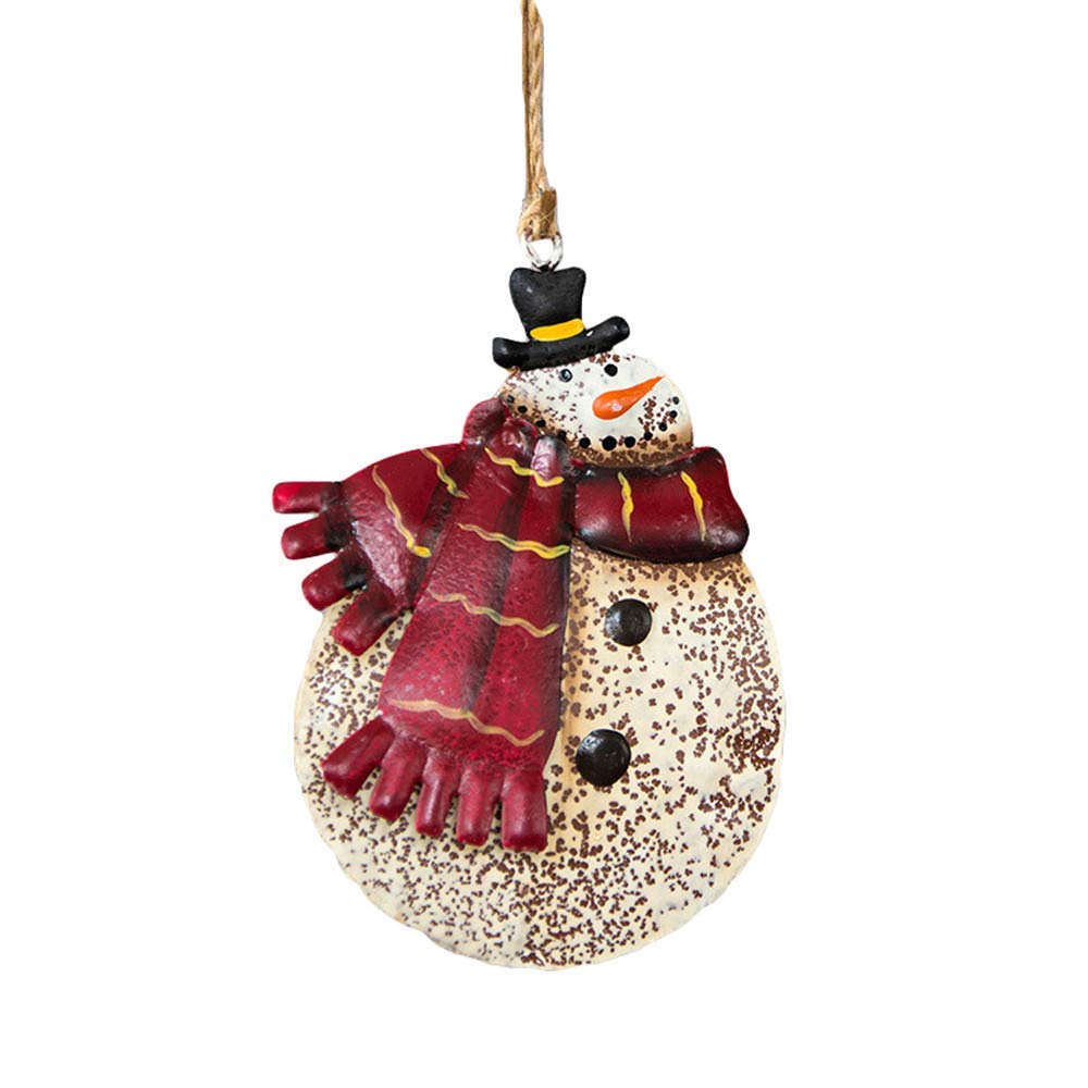 Christmas Wrought Iron Pendant Ornaments - Elegant Xmas Tree Decorations, Holiday Party Hanging Decor for Home, Festive Gift Ideas - Perfect for Christmas Tree Decorating, Mantel Display & Holiday Party Decorations