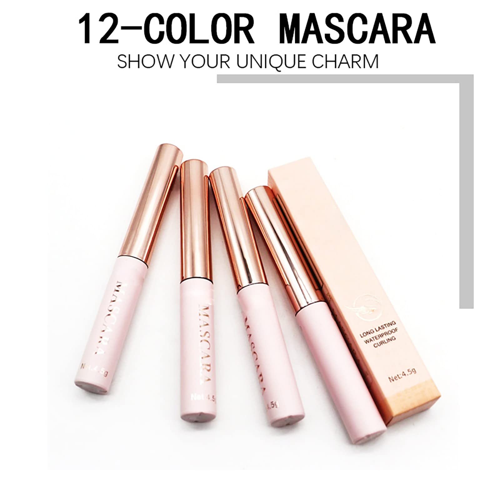 4D Silk Fiber Waterproof Mascara - Long Lasting, Smudge Proof, Volumizing & Curling for Dramatic Lashes | Perfect for Day to Night Wear, Parties & Special Occasions