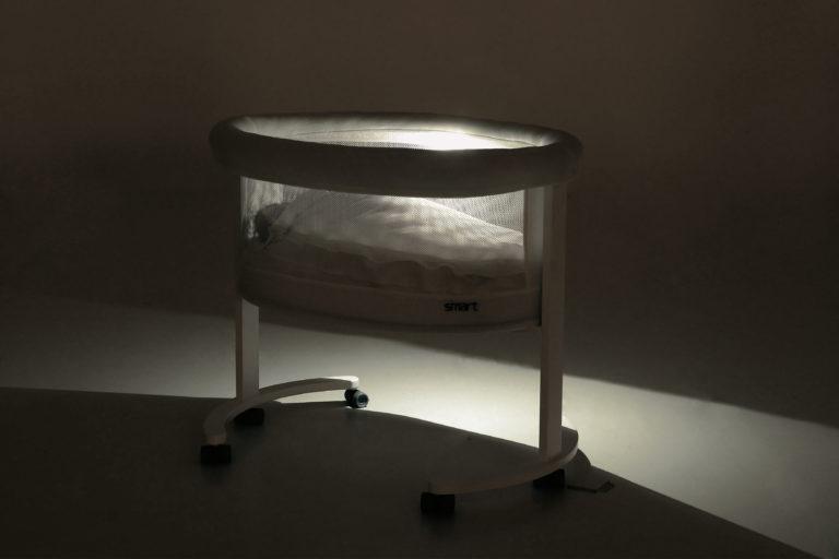 Micuna Smart Luce LED Bassinet - Adjustable Baby Crib with Soothing Lights & Music | Perfect for Nursery, Bedroom & Travel | Newborn Sleep Solution for Parents