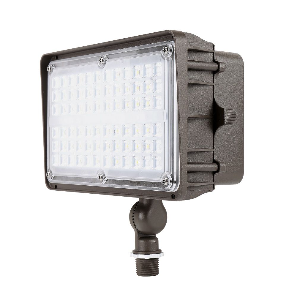 60W LED Outdoor Flood Light - 7,600 Lumens, 5000K Daylight White, 120-277V (150W Equivalent) - Perfect for Backyard, Garden, Parking Lot & Security Lighting