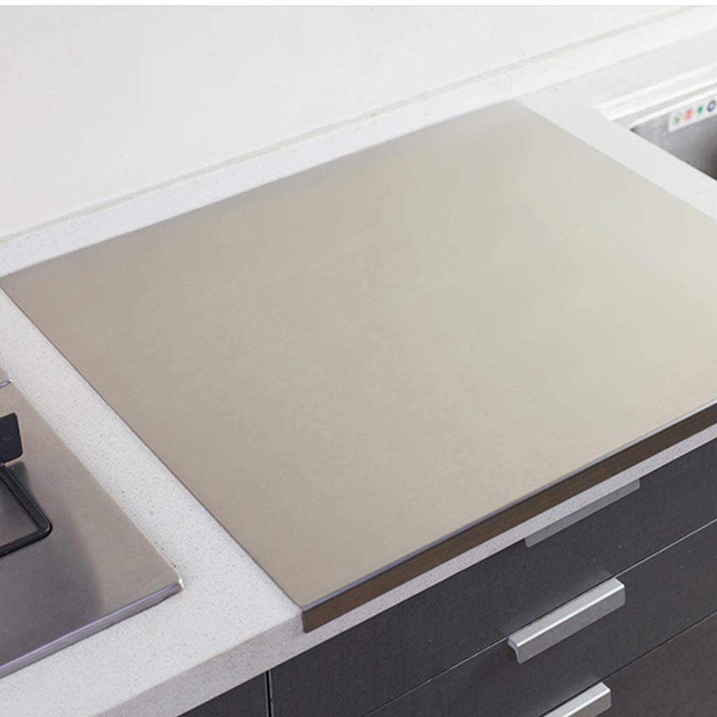 Premium 304 Stainless Steel Cutting Board - Heavy Duty Food Grade Chopping Block for Meat, Vegetables, Fruit & Pastry - Non-Slip Kitchen Prep Board for Cooking, Baking & Meal Prep - Ideal for Home Chefs & Professional Kitchens