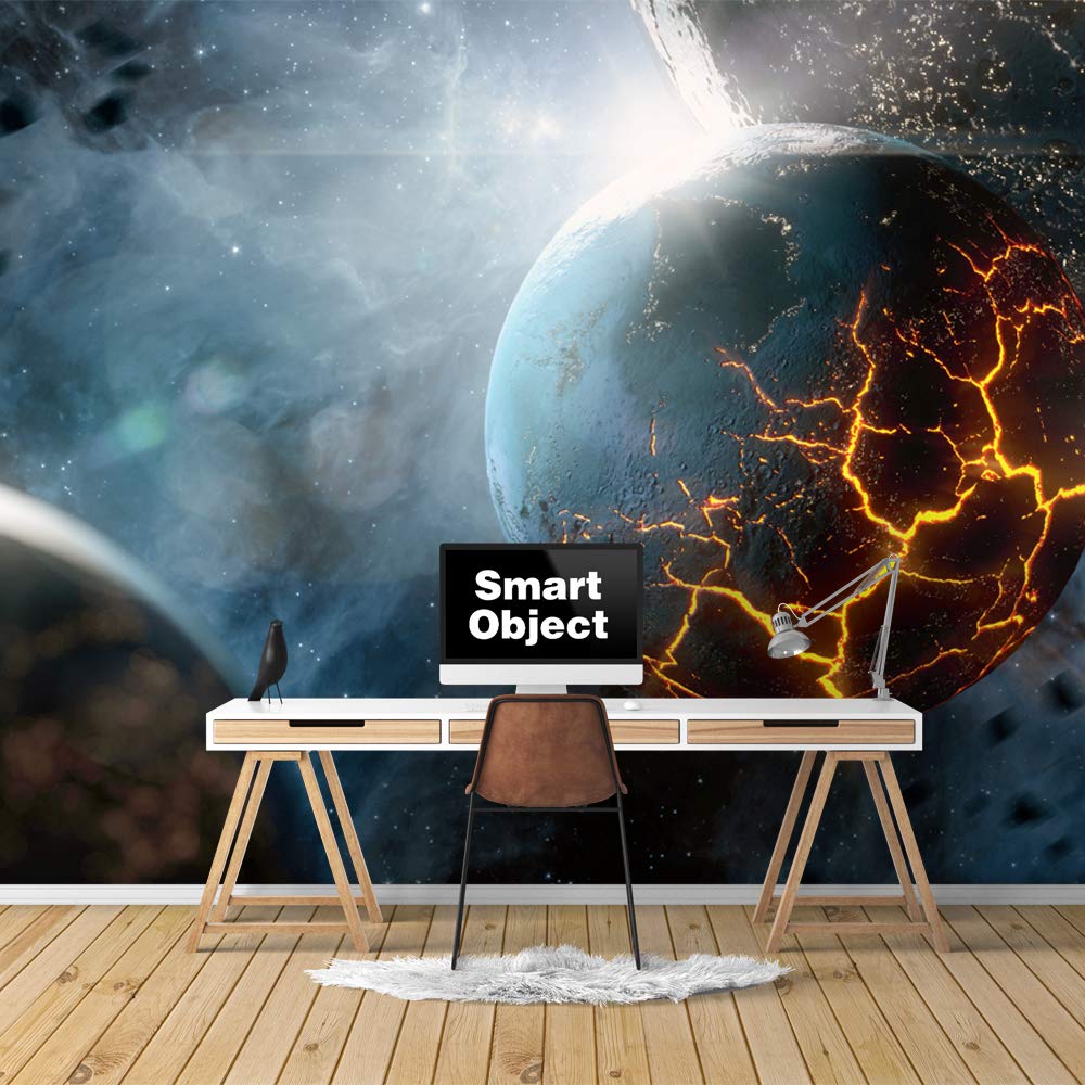 Removable Peel and Stick Wallpaper Murals - Giant Universe & Planets Design (100x144 inches) - Perfect for Bedroom, Living Room, Nursery & Home Decor