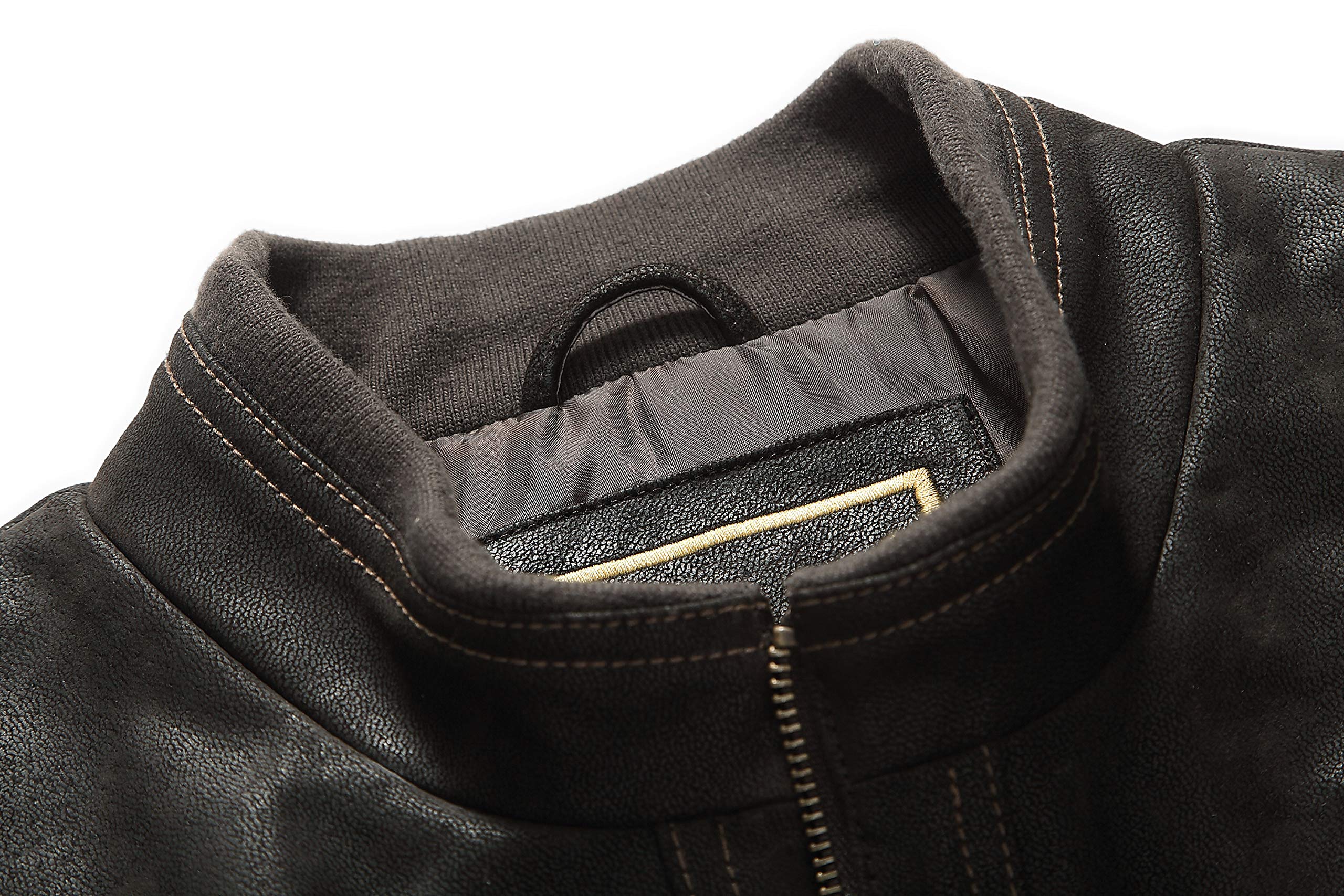 REED Men's Baseball Suede Leather Jacket – Imported Premium Quality for Casual Wear & Outdoor Sports