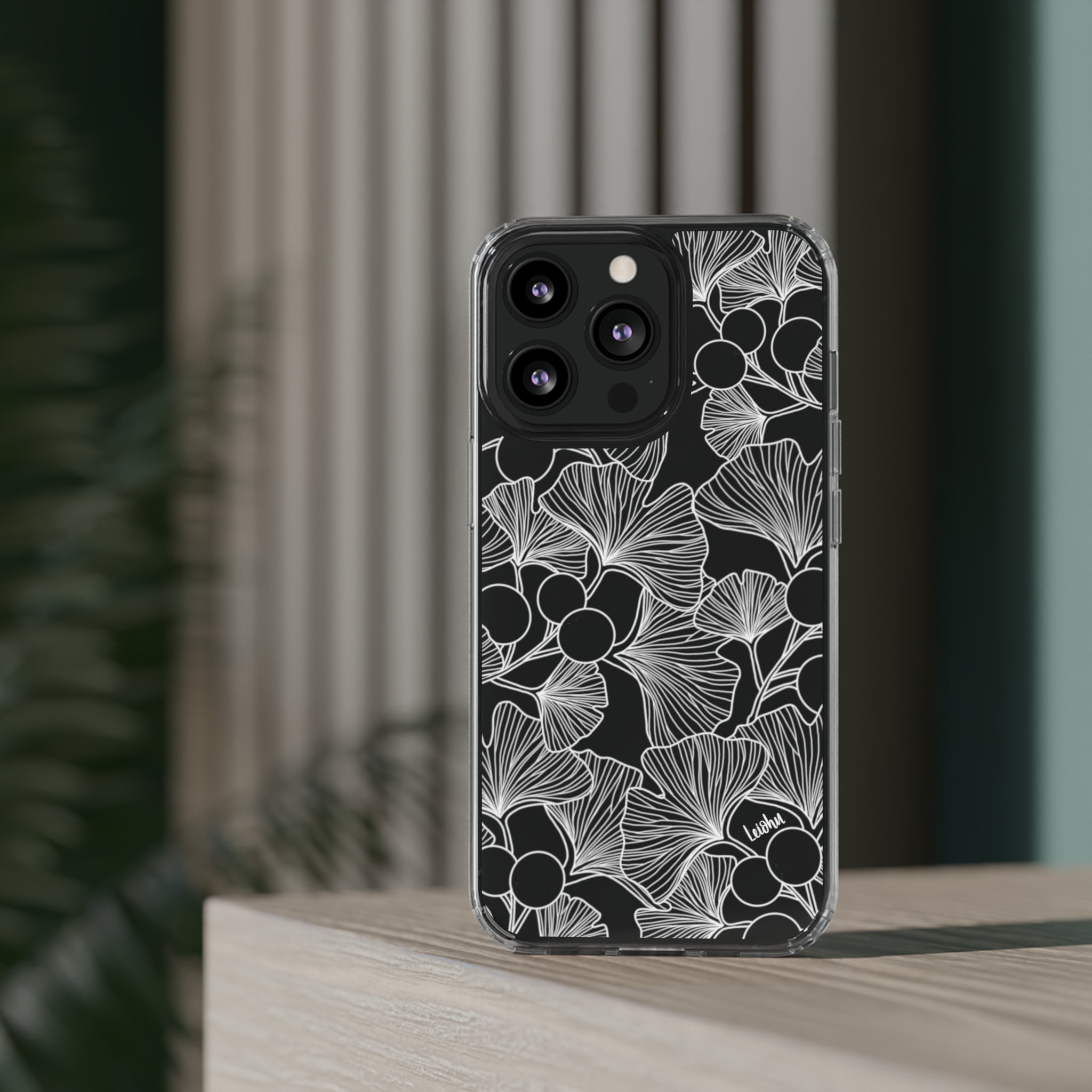 Premium Gingko Clear Phone Case - Slim Protective Cover for iPhone & Samsung - Perfect for Everyday Use, Travel & Outdoor Activities