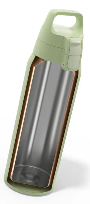 SIGG Shield Therm One 1.0L Insulated Water Bottle - Eco Green | BPA-Free, Leak-Proof, Temperature Retention | Perfect for Hiking, Gym & Outdoor Activities