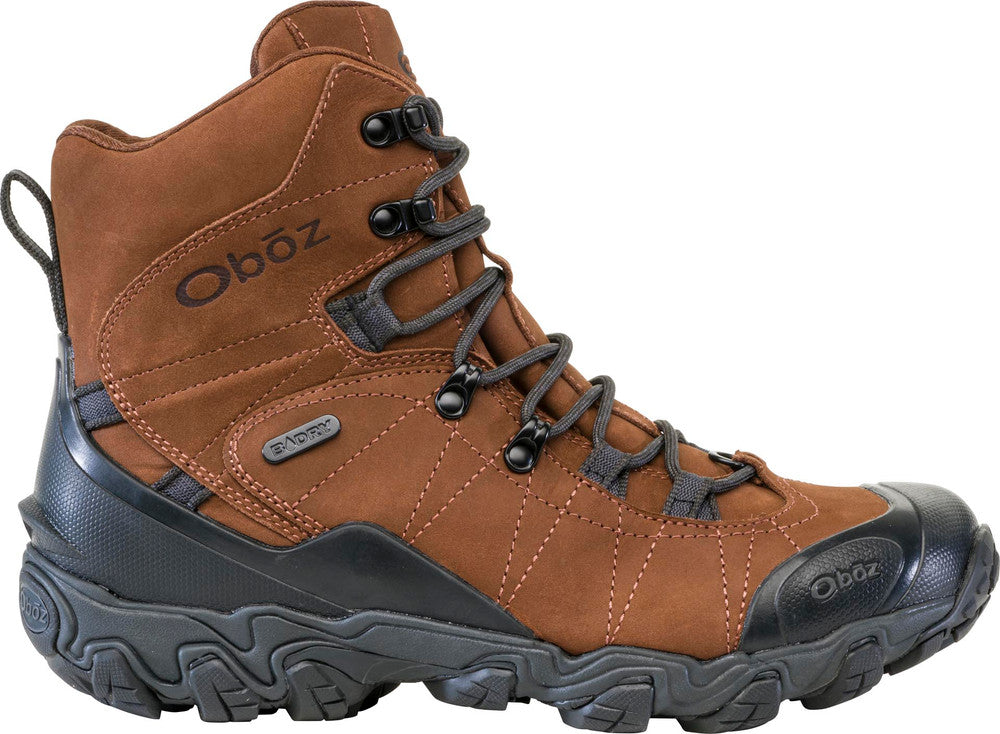 Oboz Bridger 8 Insulated BDry Waterproof Hiking Boots for Men - Winter Trekking & Outdoor Adventure Footwear