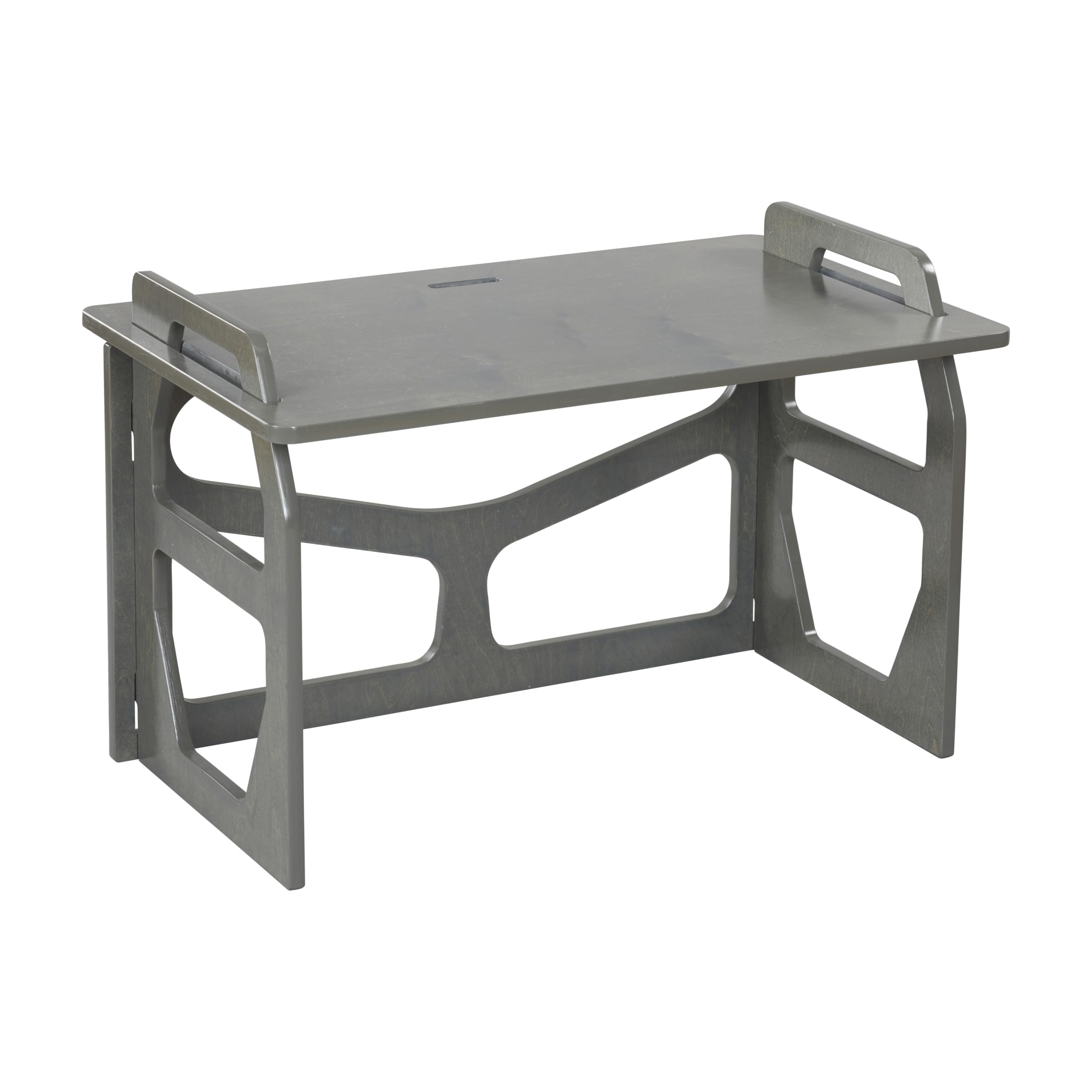 ECR4Kids StudyStation Desk - Adjustable Kids Furniture for Home & Classroom, Grey Wash - Perfect for Homework, Reading & Learning Activities