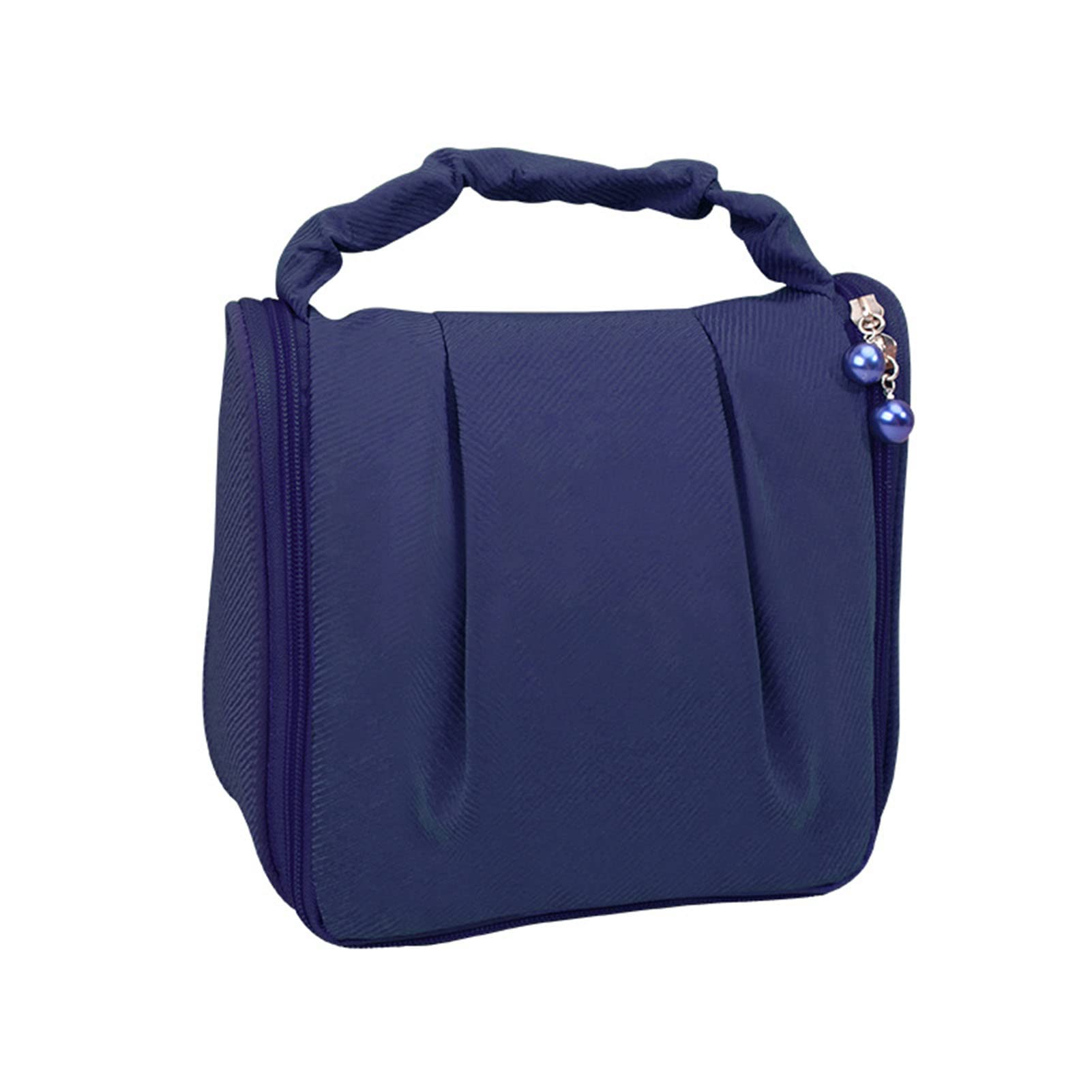 Waterproof Hanging Travel Toiletry Bag with Hook - Large Cosmetic Organizer for Makeup, Toiletries & Accessories | Perfect for Vacation, Camping & Business Trips (Navy Blue)