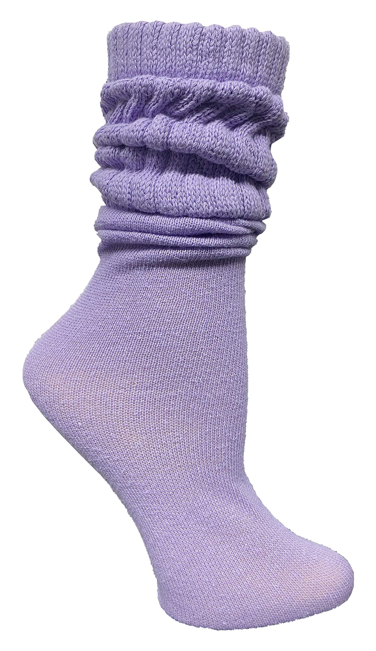 Yacht & Smith 60 Pack Women's Cotton Slouch Socks - Soft Knee High Boot Socks for Women | Perfect for Winter, Boots & Casual Outfits