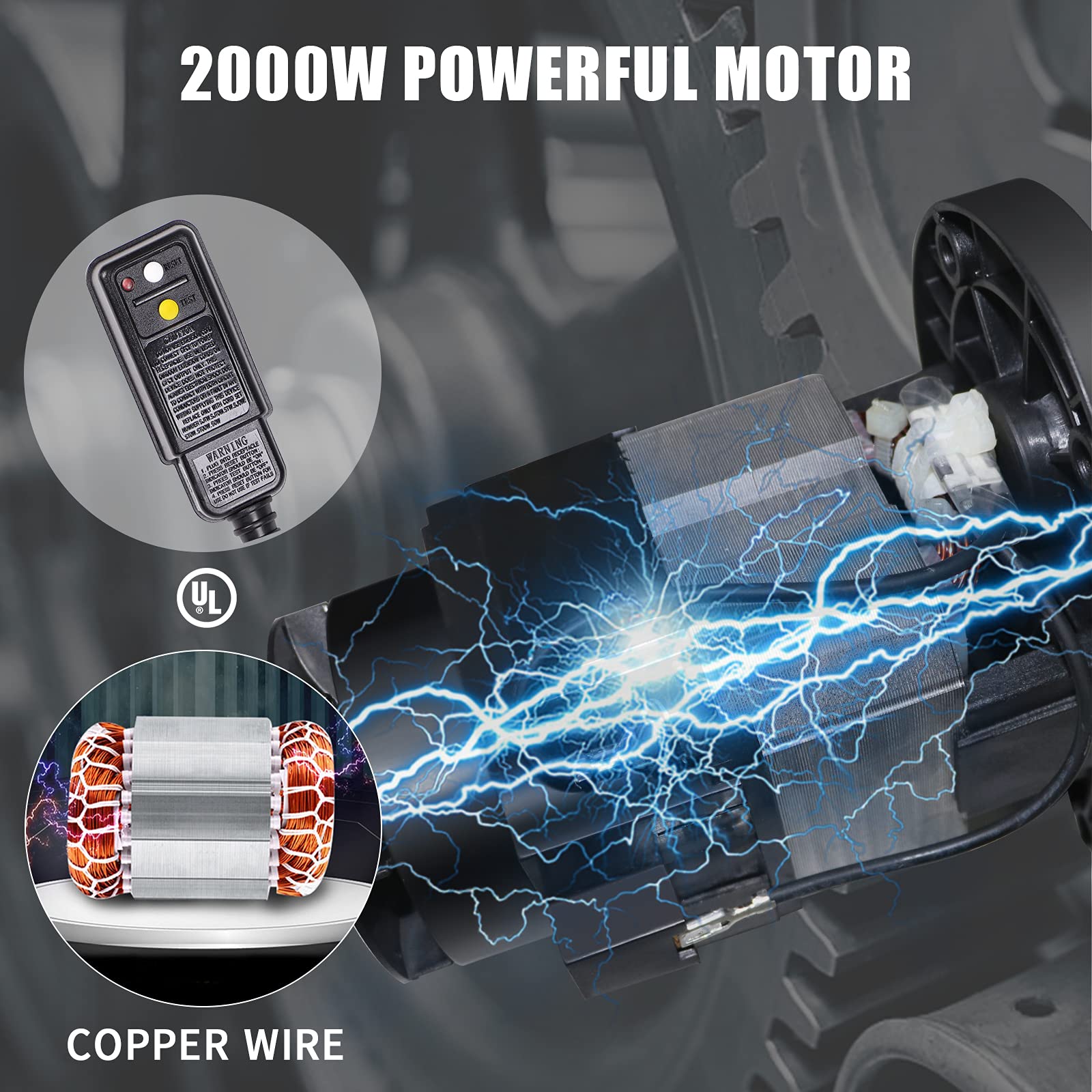 Fazil 4000 PSI 2.8 GPM Electric Pressure Washer with 5 Quick Connect Spray Nozzles - Powerful Power Washer for Cleaning Cars, Floors, Walls, Driveways, Outdoor Furniture, Patios & Gardens - Ideal for Home, Garage, and Commercial Use