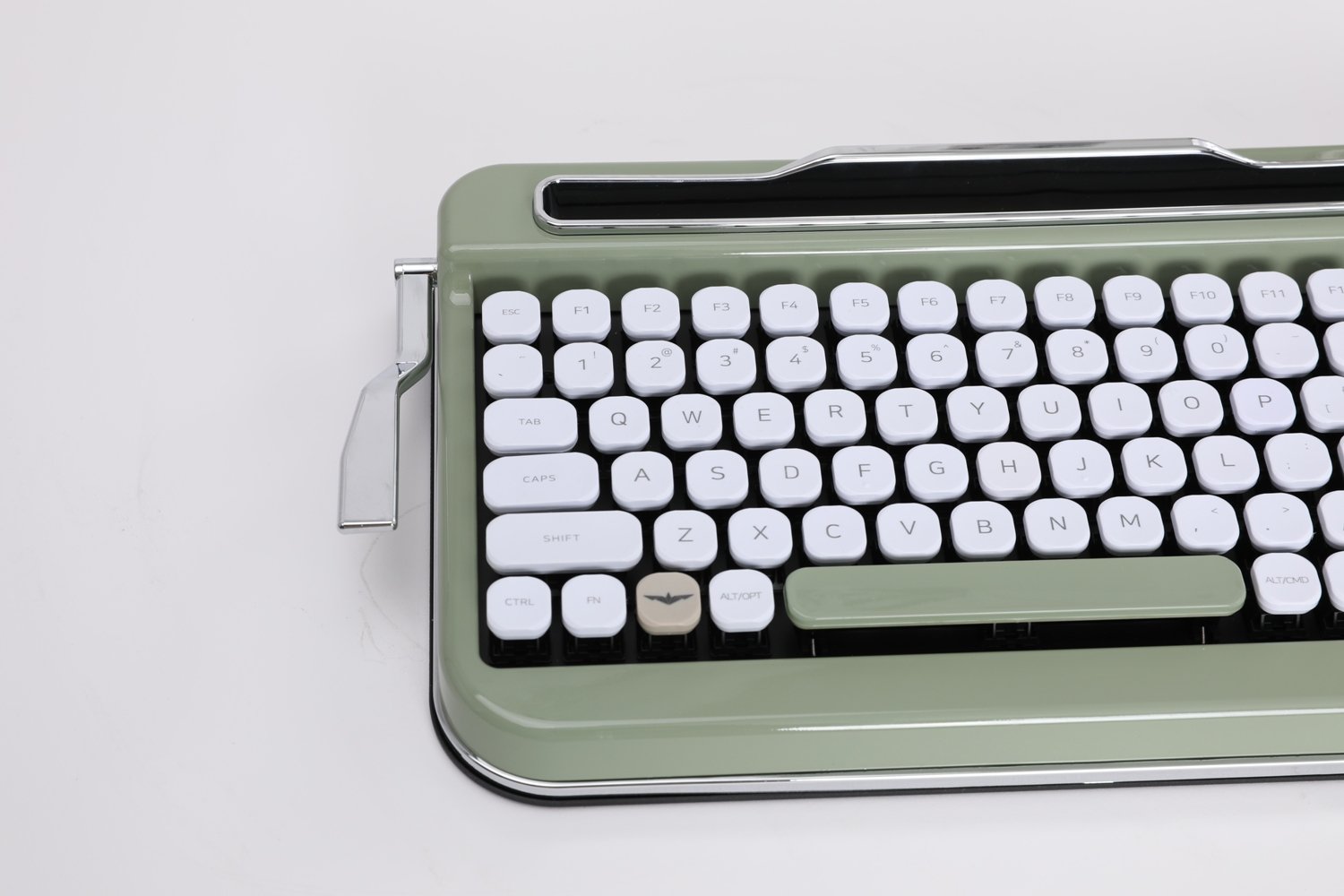 Premium Bluetooth Keyboard with Diamond Keycaps - Cherry MX Red Switches, Olive Green (US Layout) | Wireless Mechanical Keyboard for Office, Gaming & Travel