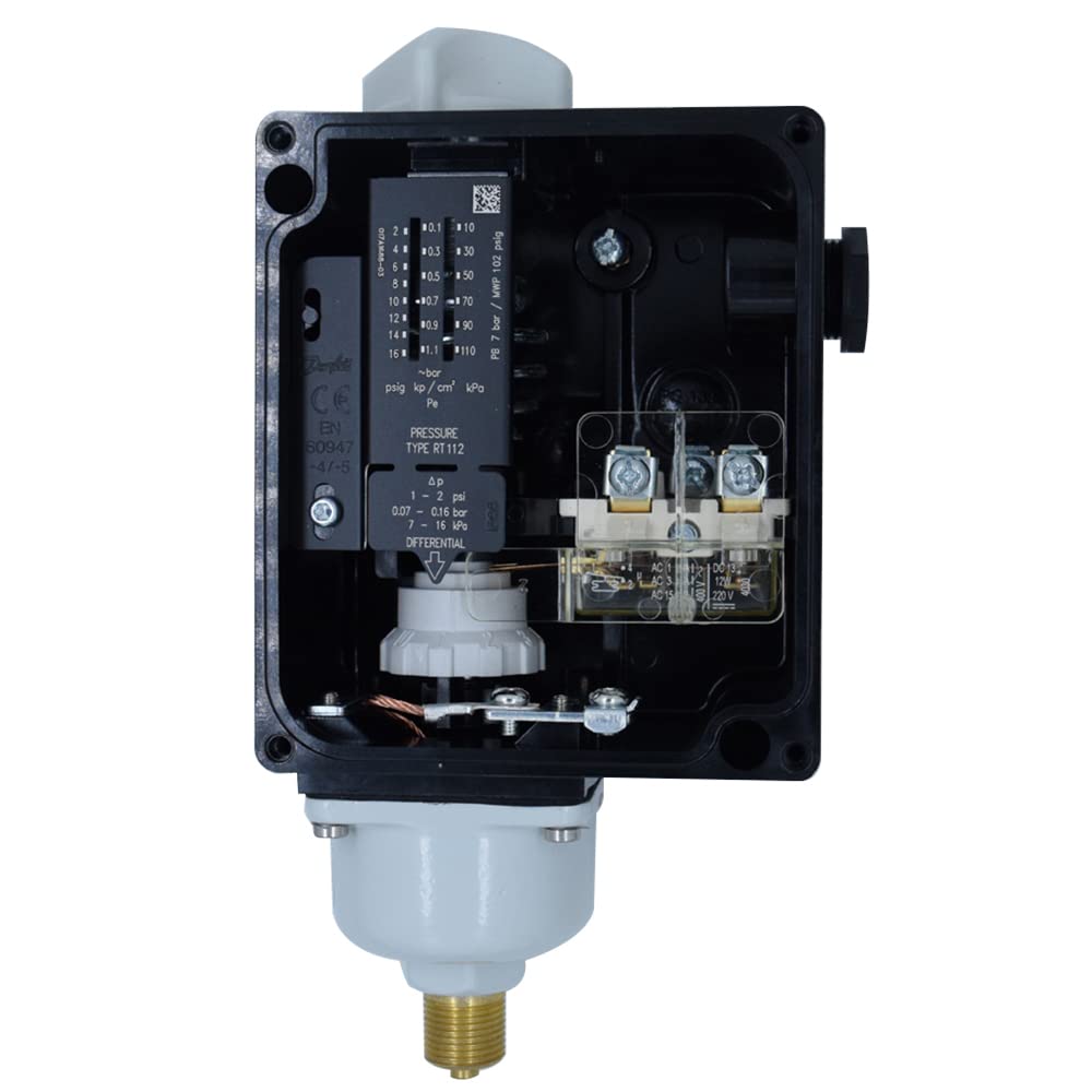 Danfoss RT-112 Pressure Switch (1.01-2.30 PSI) 3/8
