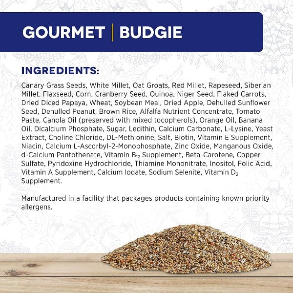 Premium HARI Gourmet Budgie Seed Mix - 1kg Nutrient-Rich Bird Food for Parakeets & Small Birds | Perfect for Daily Feeding & Treats at Home or Aviary