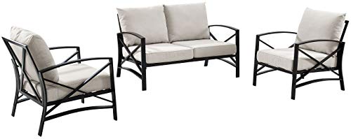 Oiled Bronze With Oatmeal Cushions