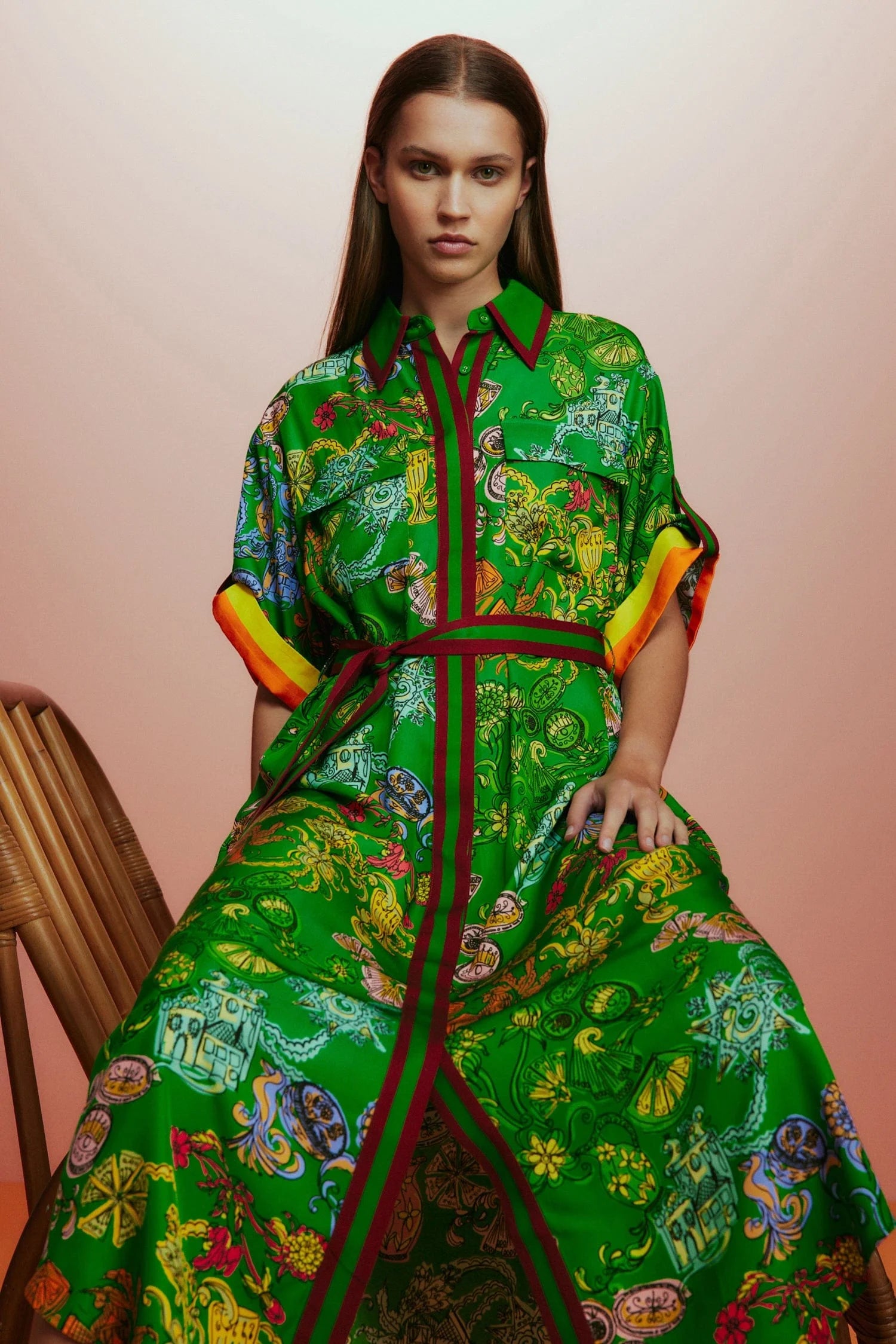 Stylish FIESTA SHIRTDRESS for Women - Floral Print Summer Dress - Perfect for Beach Vacations, Parties & Casual Outings