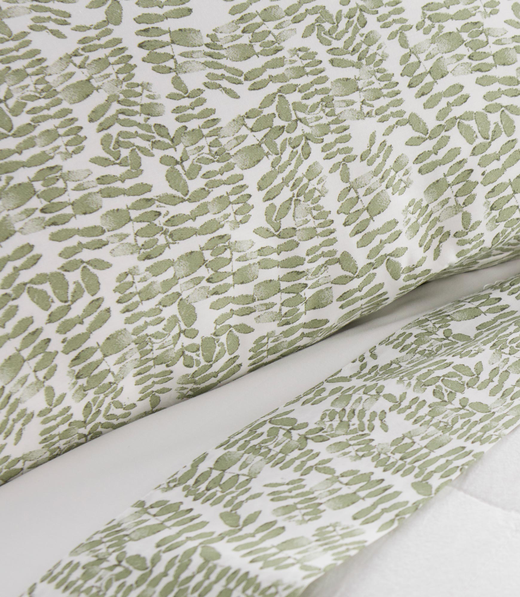 Premium 100% Cotton Fern Percale Sheet Set - Soft, Breathable & Wrinkle-Resistant Bedding for a Cool & Comfortable Sleep - Perfect for Master Bedrooms, Guest Rooms & Dormitories
