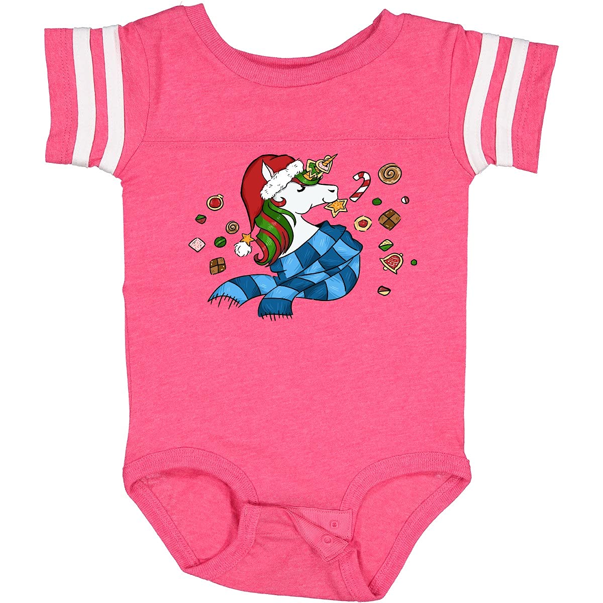 Cute Christmas Unicorn Baby Bodysuit - Perfect Holiday Gift