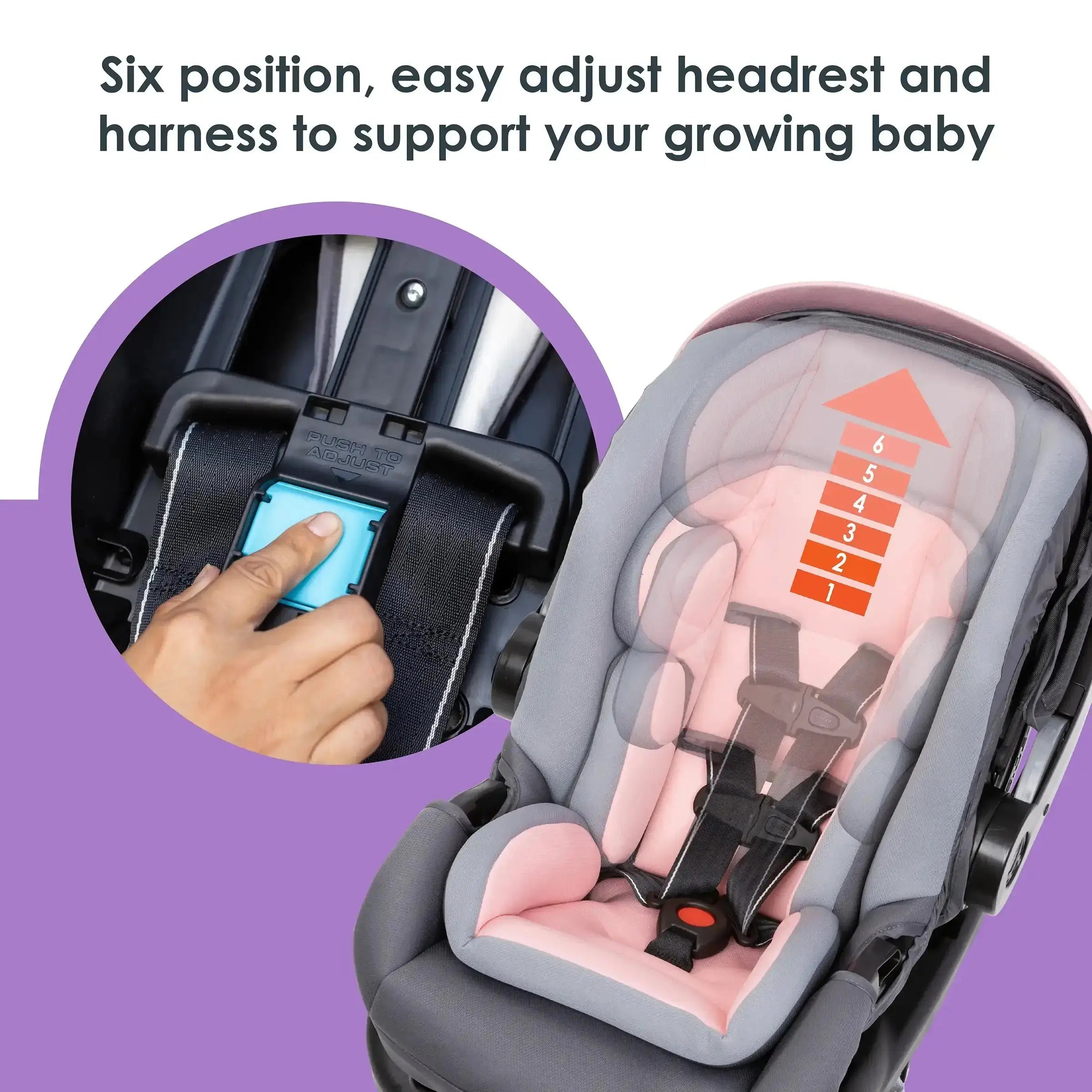 Secure Lift Infant Car Seat - Madrid Pink (Target Exclusive) | Safe & Comfortable Baby Car Seat for Newborns | Perfect for Travel, Shopping & Daily Commutes