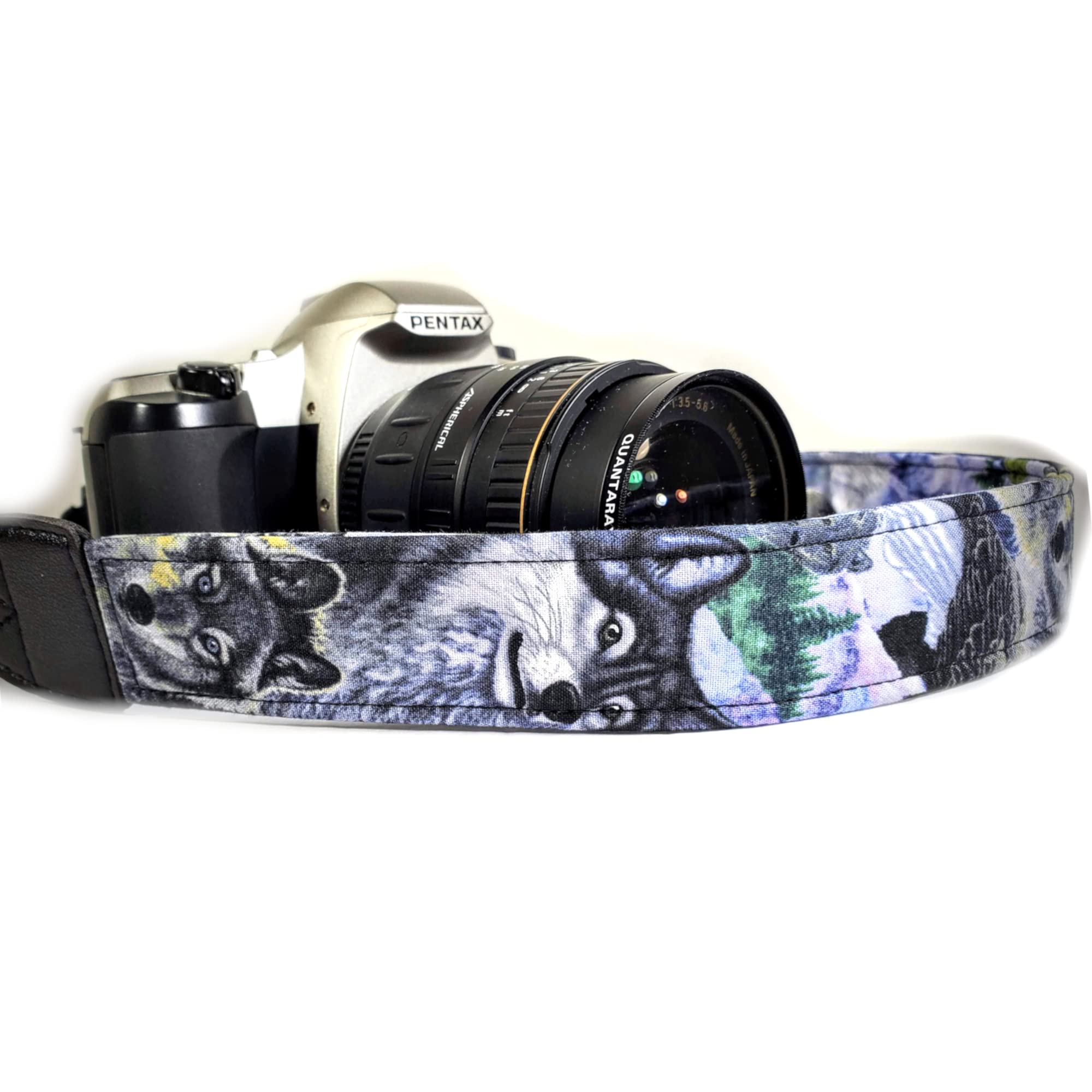 Premium Wolf Camera Strap - Universal DSLR Neck & Shoulder Strap for Photographers - Durable & Comfortable Camera Accessory - Perfect Gift for Men & Women Photographers - Ideal for Wildlife, Travel & Outdoor Photography