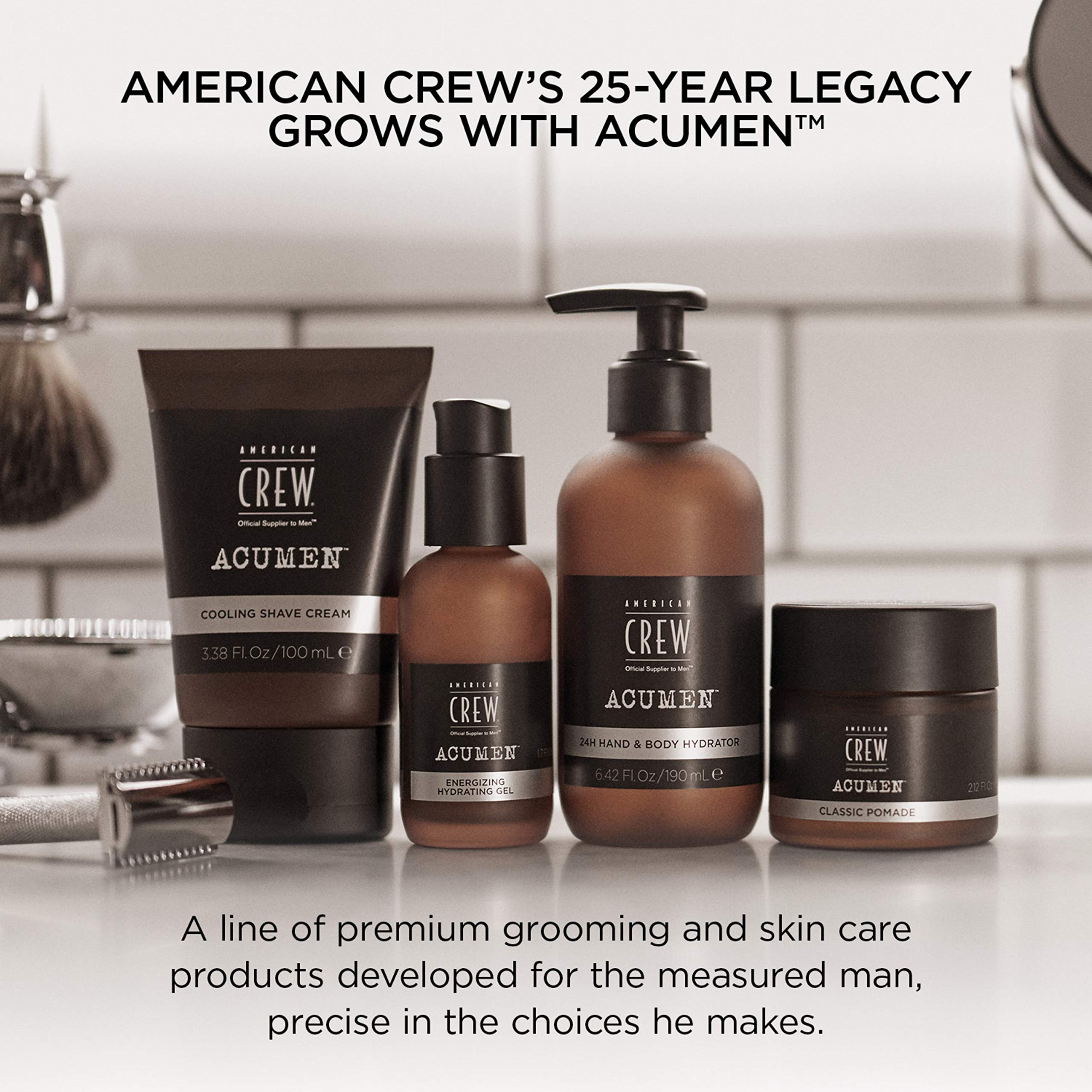 American Crew Men's Moisturizing Hair Gel & Travel Kit with Shampoo & Shave Cream | Grooming Essentials for Styling & Hydration | Perfect for Business Trips, Gym & Vacation