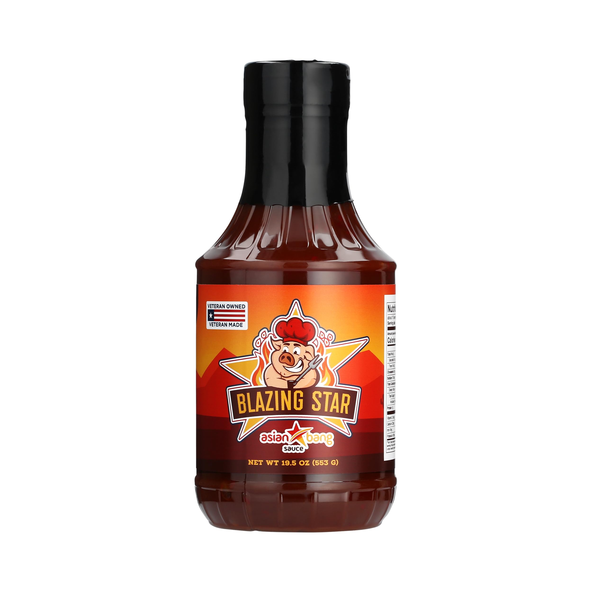 Blazing Star Asian Bang Sauce - Bold & Spicy Hot Sauce with Soy Sauce, Honey, Garlic, Sesame Oil, Onion & Chili Flakes - Perfect for Egg Rolls, Stir Fry, Noodles, Dumplings & BBQ Glaze (20 oz)
