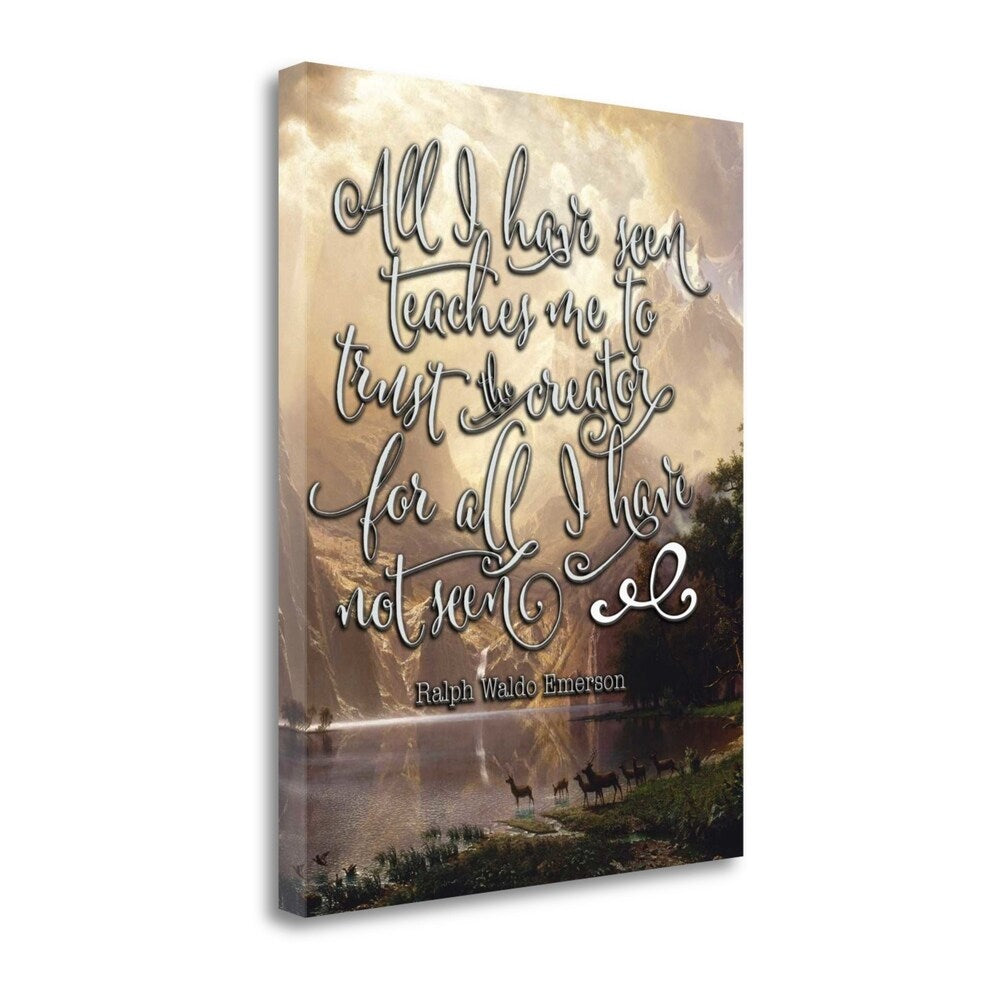 Tara Moss 'All I Have Seen' Fine Art Giclee Print on Gallery Wrap Canvas - Ready to Hang Wall Art for Living Room, Bedroom & Office Decor