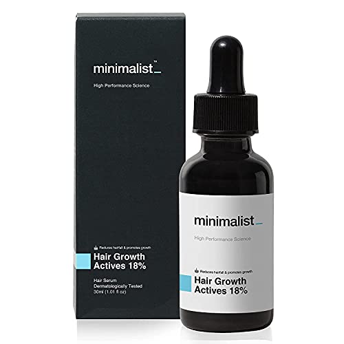 Polet 18% Hair Growth Serum with Procapil, Capixyl, Redensyl, Anagain & Baicapil - Hair Fall Control & Regrowth Treatment for Men & Women - 30ml - Perfect for Thinning Hair & Scalp Care at Home