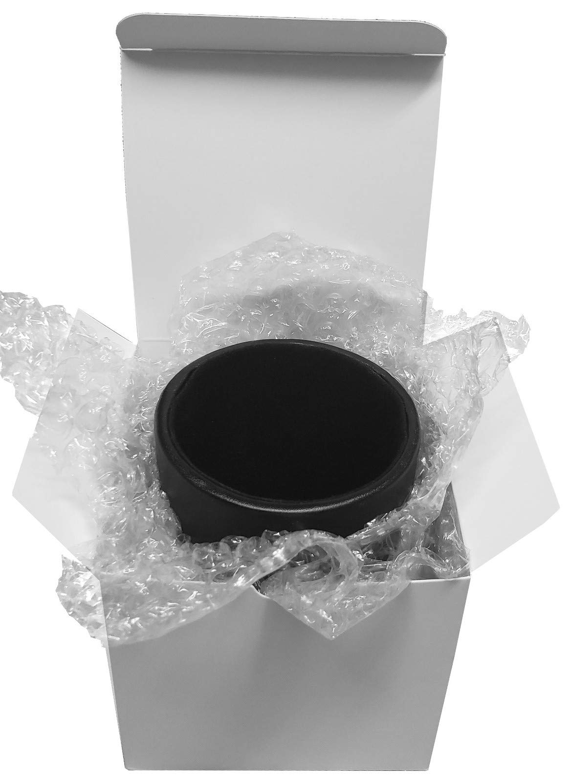 Premium Black PU Leather Dice Cup Set with Storage - 5 Pearlized 16mm Dual-Color Rounded Dice (Gold/Black) - Perfect for D&D, Board Games & Casino Night - Gift Boxed with Gold Pips & Felt Lining
