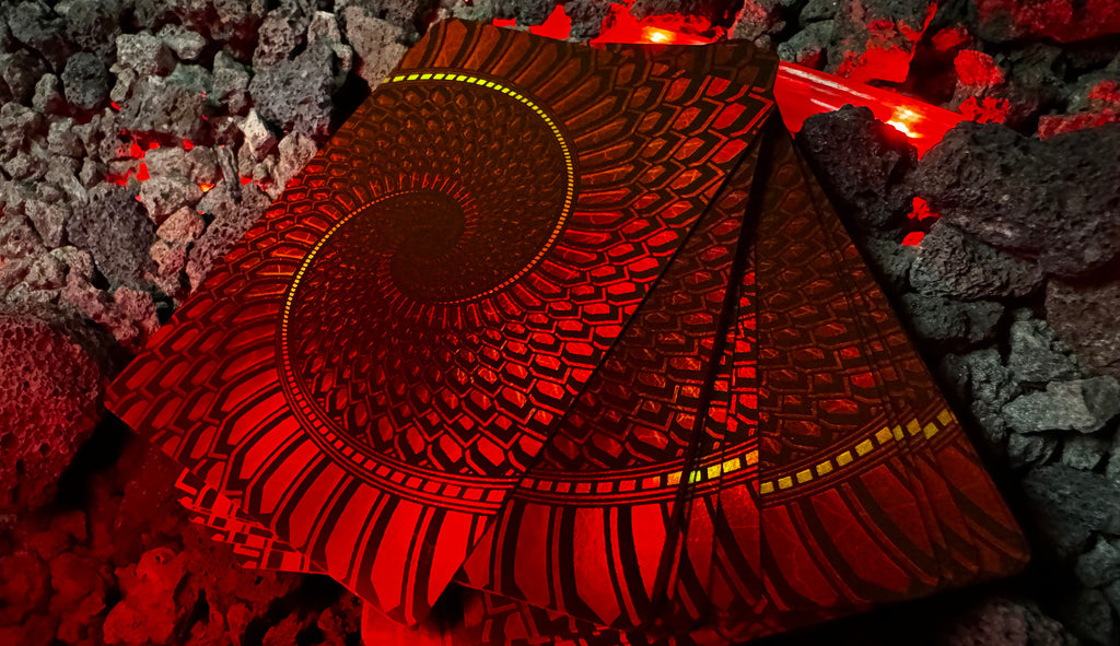 Premium Draconian Crimson Playing Cards - High-Quality Poker Deck for Magic Tricks, Cardistry & Casino Games - Perfect for Professional Magicians & Card Enthusiasts