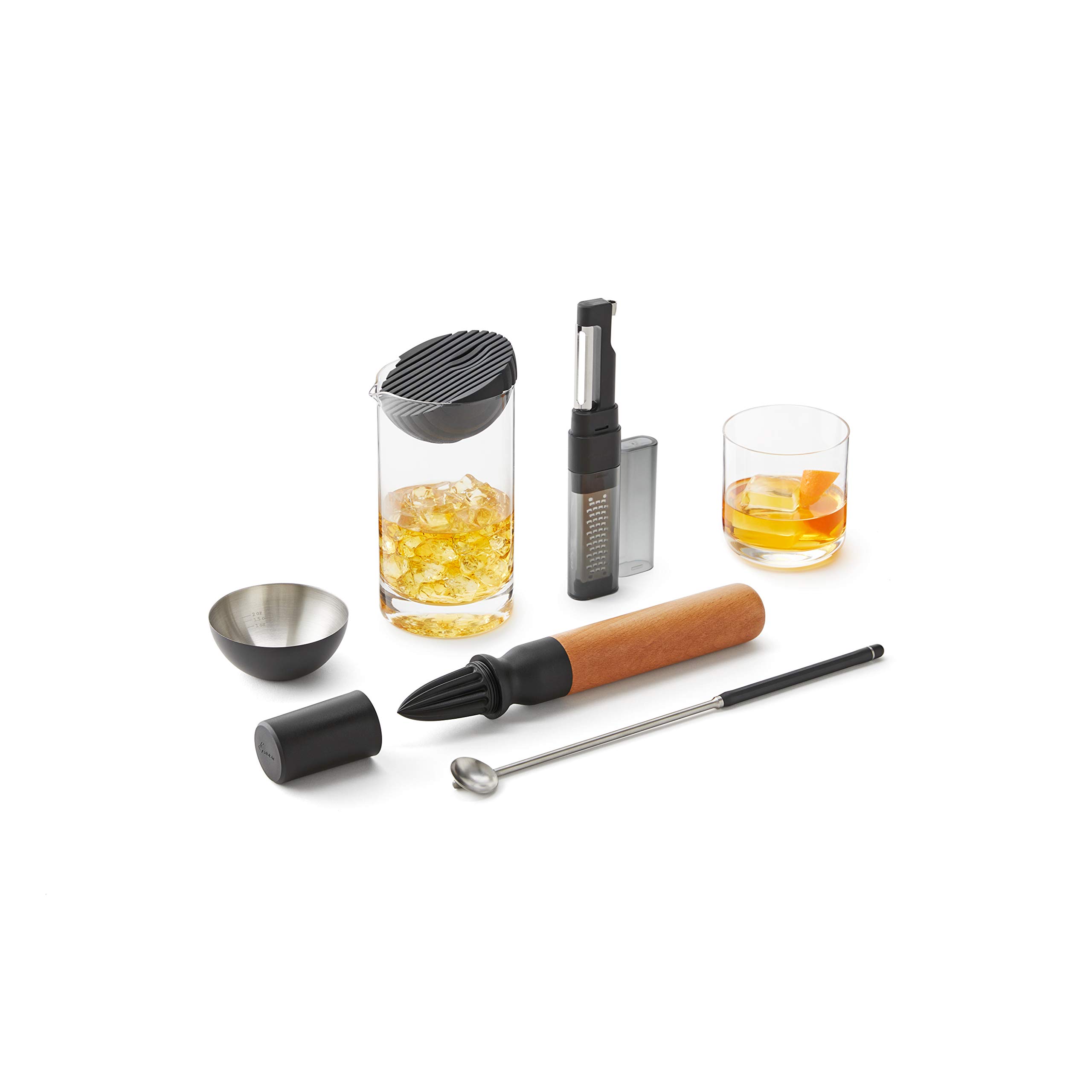 Premium 5-Piece Rabbit Bar Tool Set - Stainless Steel Cocktail Mixing Kit for Bartenders & Home Use - Perfect for Mojitos, Margaritas & Craft Cocktails