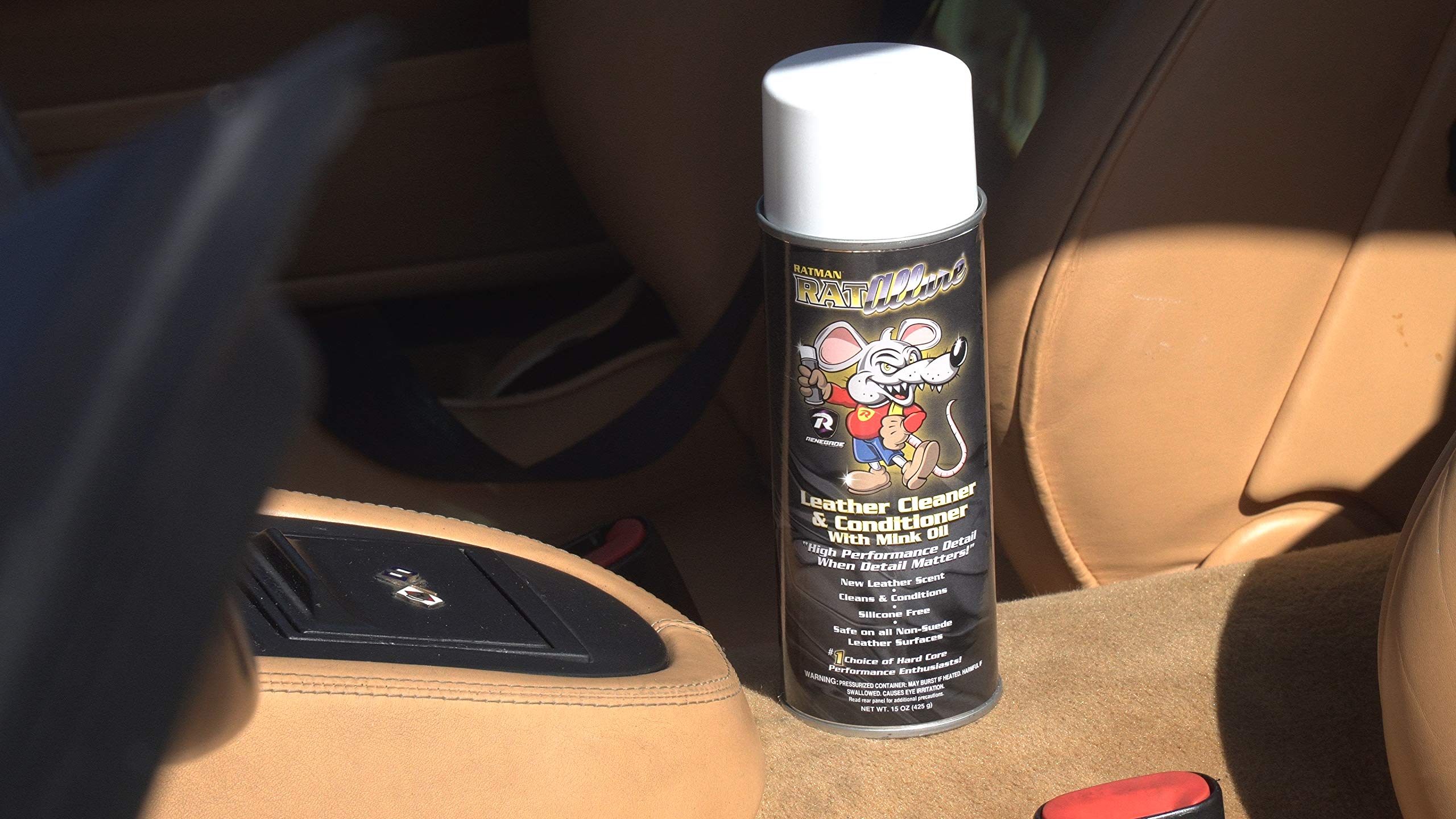 RATMAN Speed Allure Leather Cleaner & Conditioner - 15oz (12 Pack) - Deep Cleans & Restores Car Seats, Furniture, Handbags - Professional Leather Care for Auto Interiors, Sofas, Purses & More