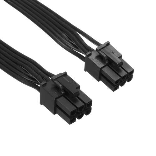 18AWG 6-Pin Male to 6-Pin Male PCI-E Power Adapter Cable 60cm for GPU Graphics Card - Perfect for PC Gaming Rigs and Mining Setups