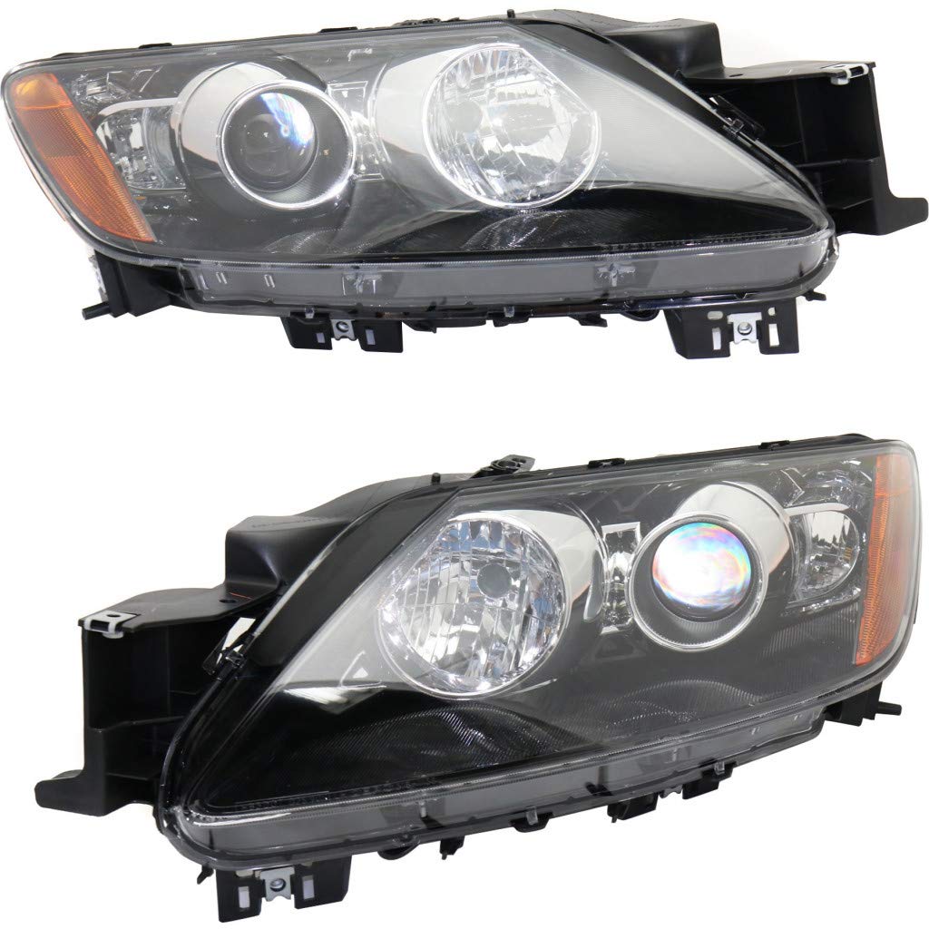 CarLights360: HID Headlight Replacement for Mazda CX-7 2010-2011 - Driver & Passenger Side Pair (MA2518134 + MA2519134) | Perfect for Night Driving & Foggy Conditions