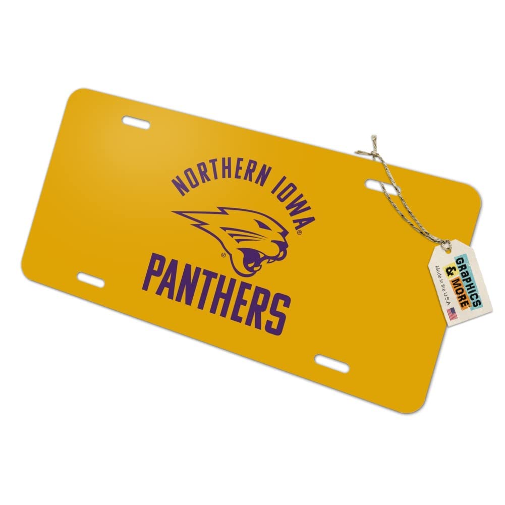 Northern Iowa Panthers Novelty Metal Vanity License Plate - Custom Car Tag for Tailgating, College Pride & Alumni Gifts