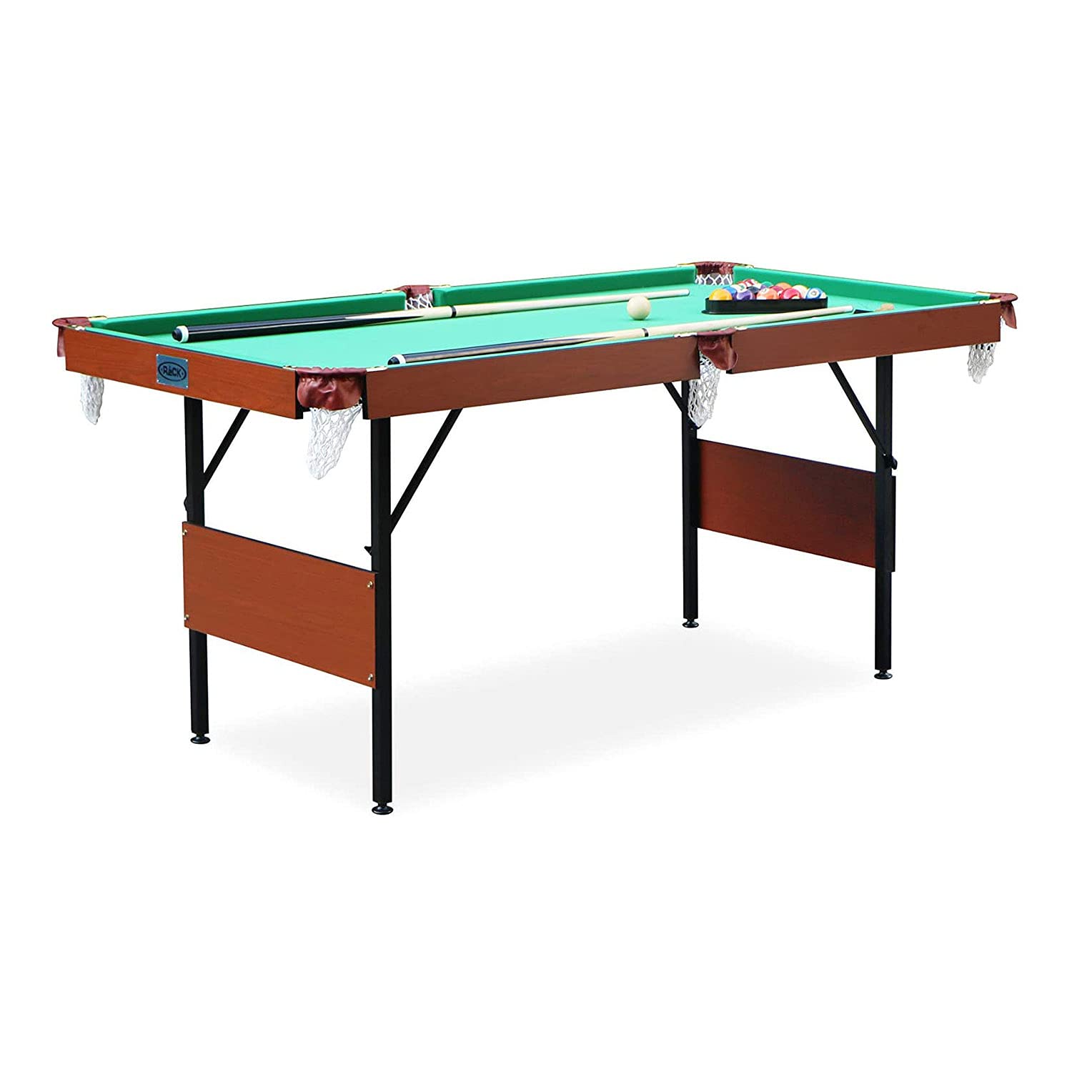 RACK Crucis 5.5-Foot Folding Billiard Pool Table - Portable Game Table for Home, Office, or Bar - Perfect for Indoor Entertainment & Parties