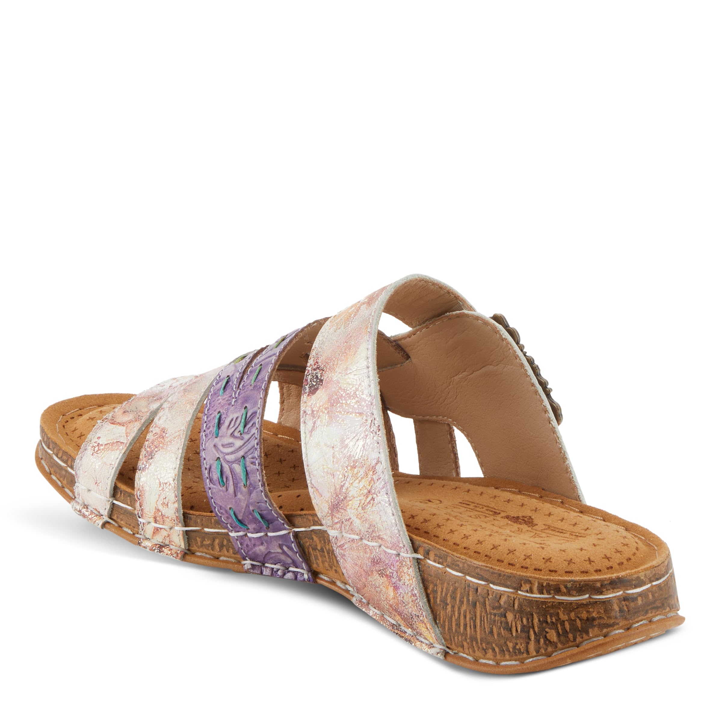 Spring Step L'Artiste Women's Calamityjay Comfortable Leather Sandals with Arch Support - Perfect for Summer Walking, Beach Outings & Casual Wear