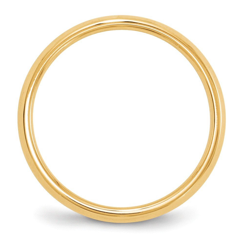 14K Solid Yellow Gold 2.5mm Knife Edge Comfort Fit Wedding Band for Men - Perfect for Engagement, Anniversary & Everyday Wear