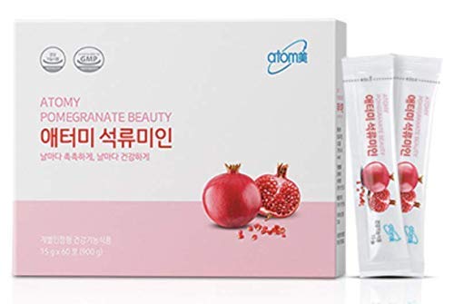 Atomy Pomegranate Beauty Jelly Sticks - 60 Sticks (900g/31.75 oz) - Antioxidant-Rich Korean Skincare for Glowing Skin - Perfect for Travel & Daily Beauty Routine